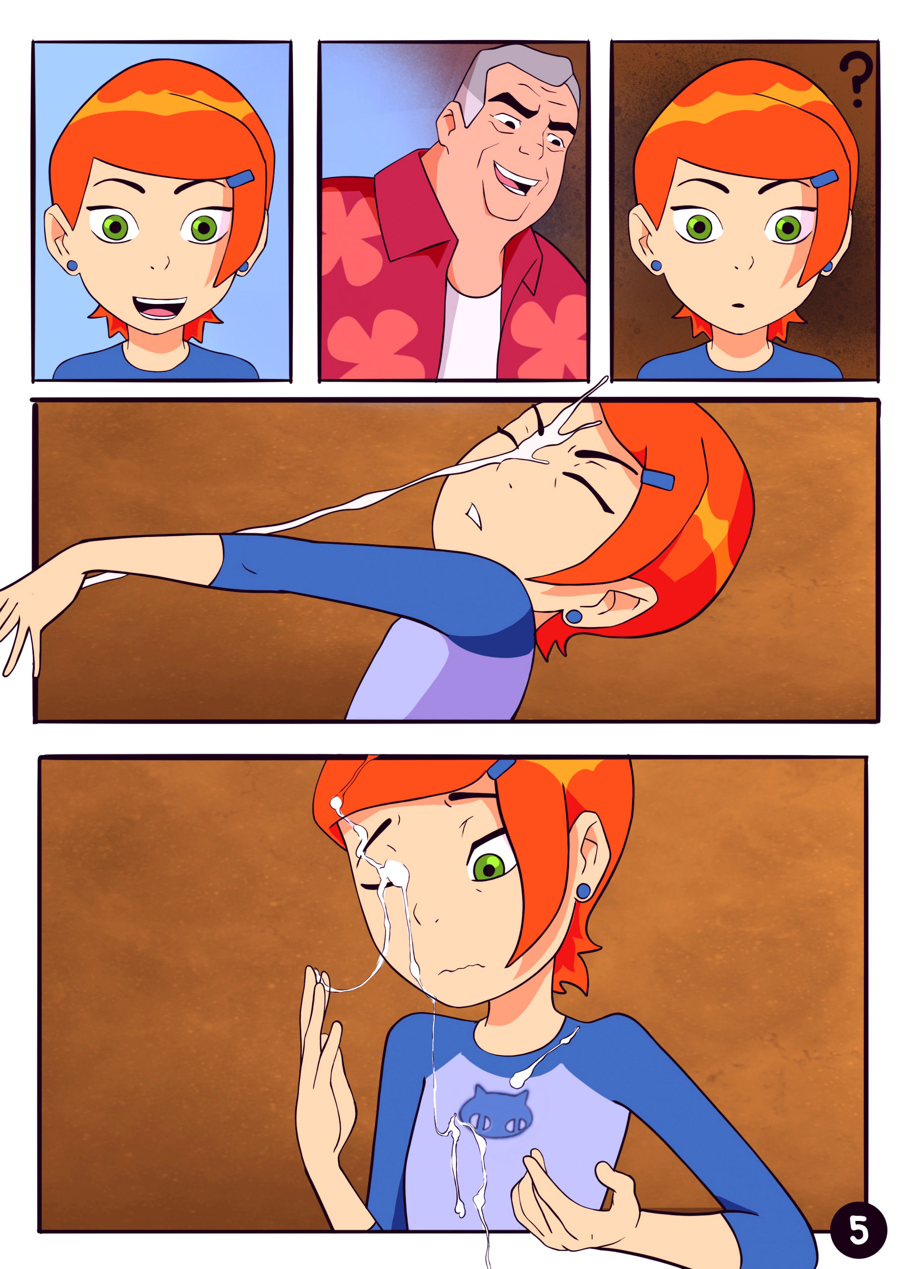 Amazing adventures of gwen and her abusive grandfather porn comic picture 5