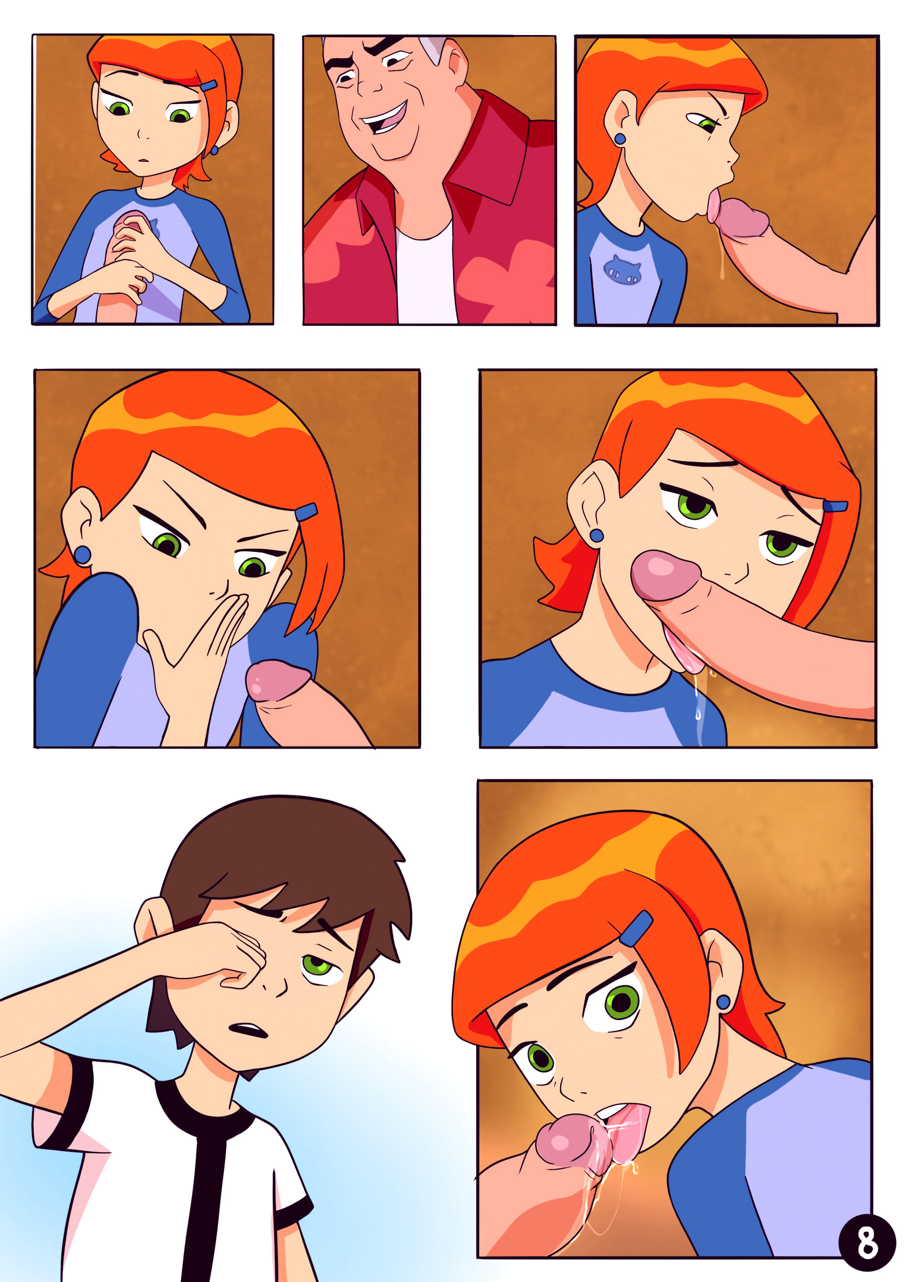 Amazing adventures of gwen and her abusive grandfather porn comic picture 8