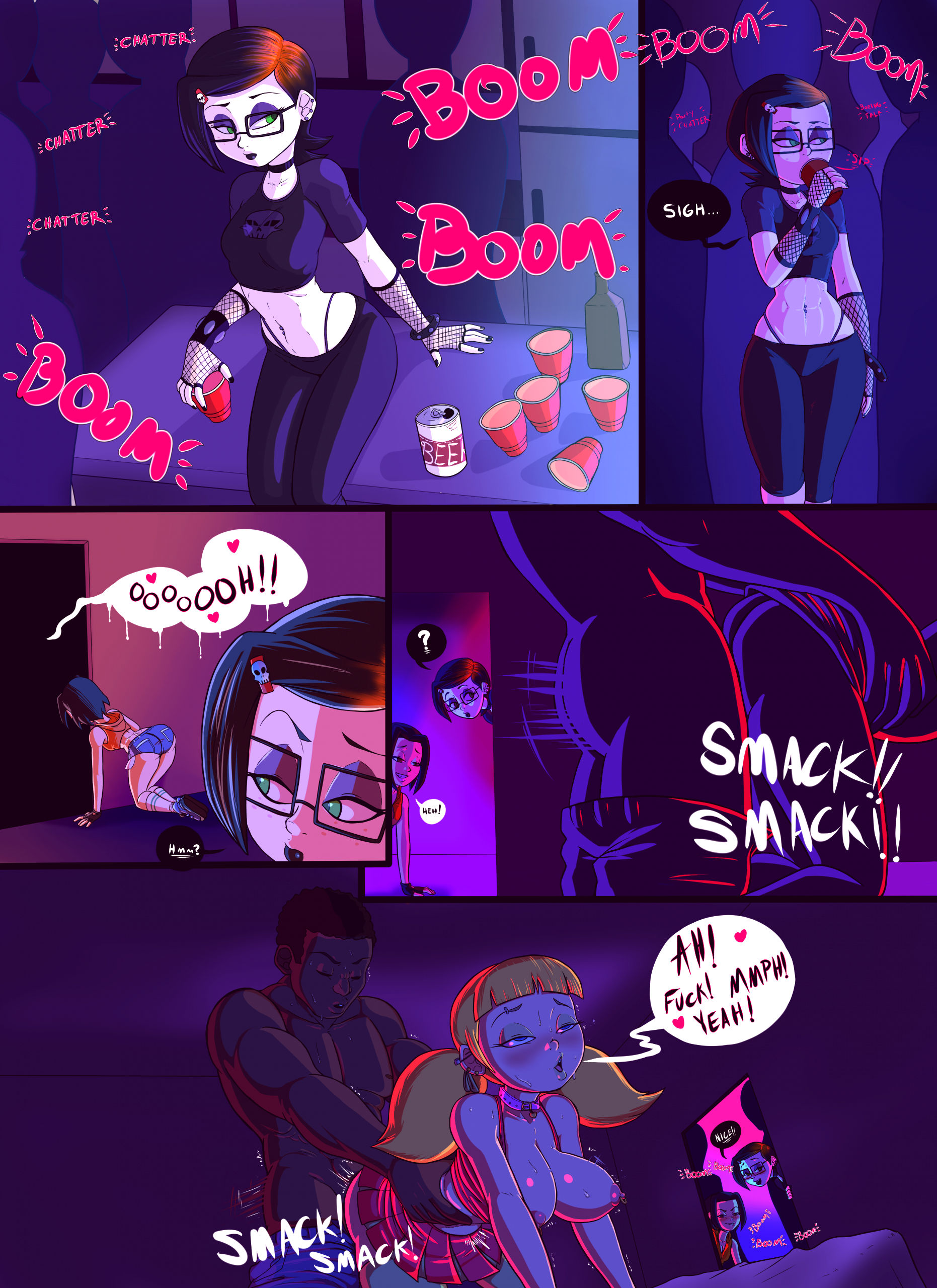 Cartoon college party porn comic picture 2