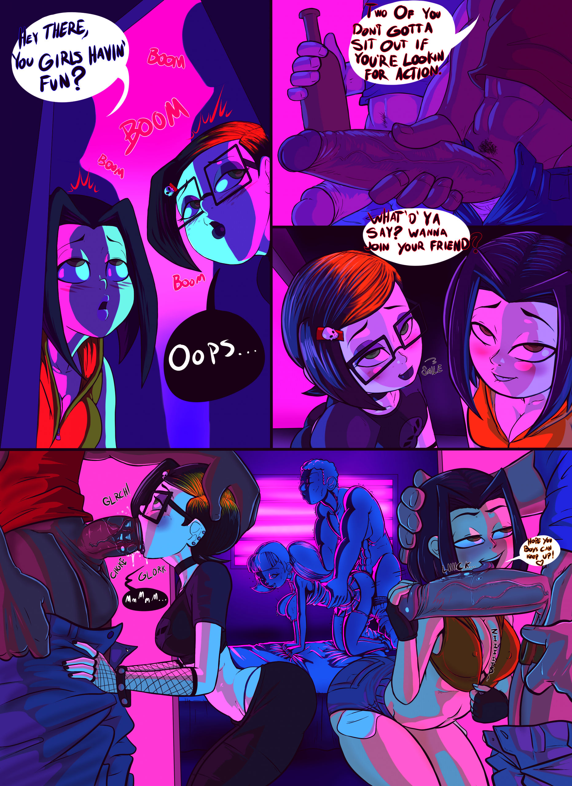 Cartoon college party porn comic picture 3