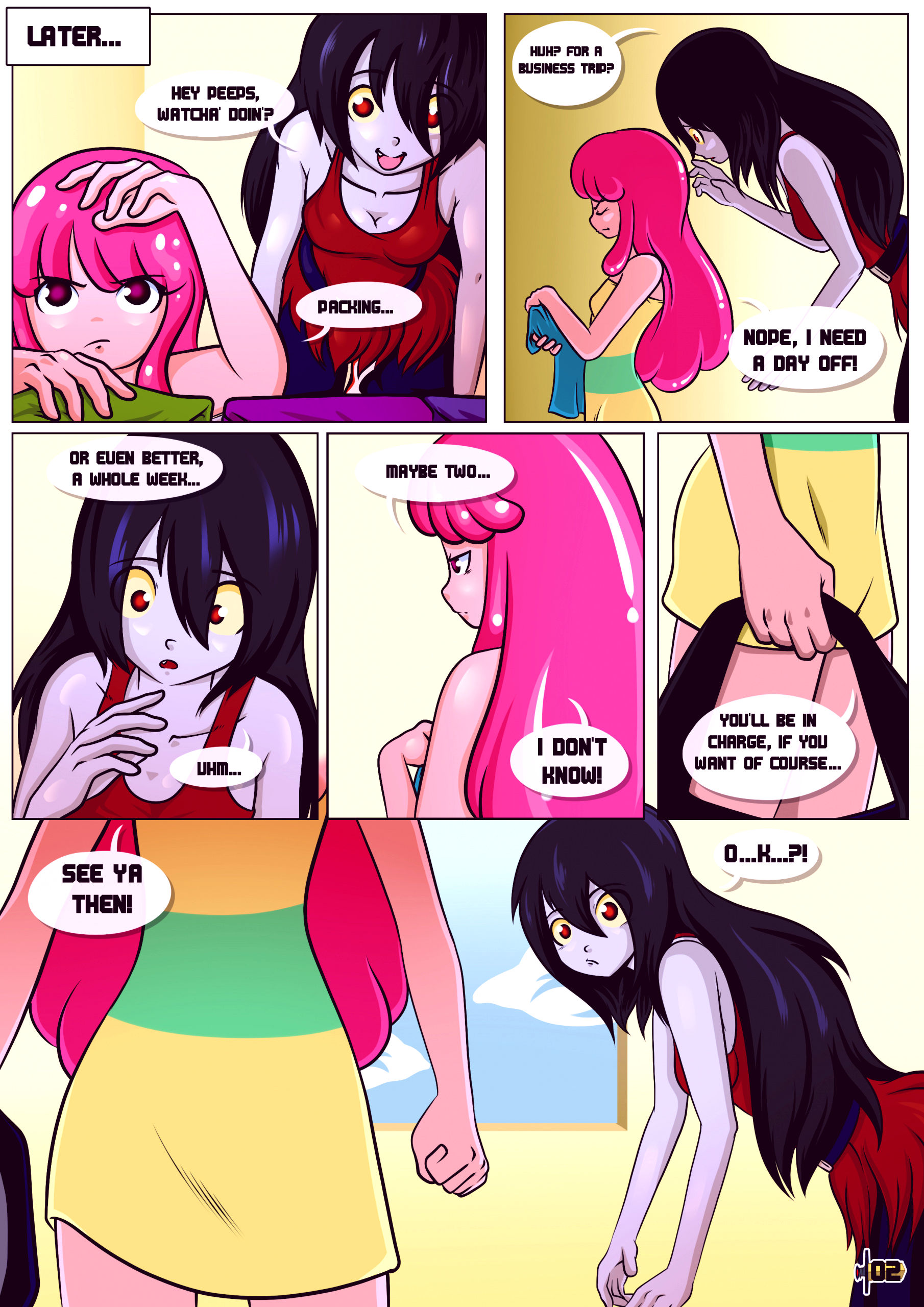 Princess day off porn comic picture 3