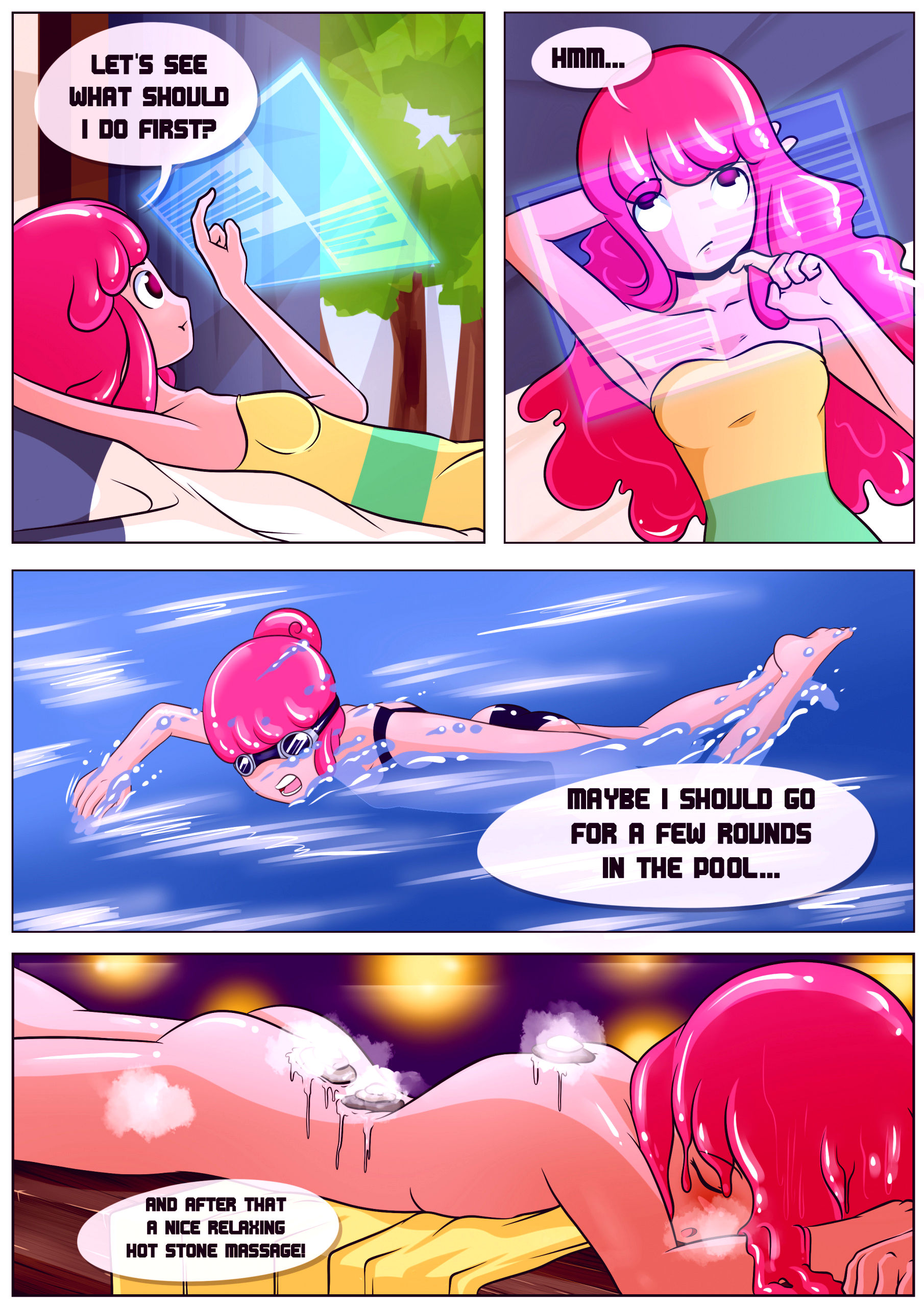 Princess day off porn comic picture 5
