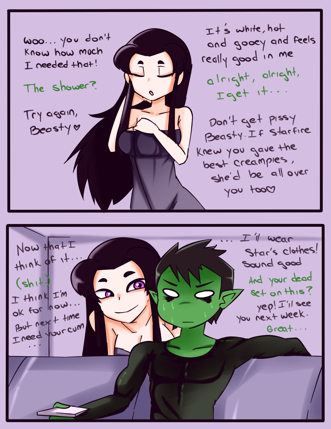Alone with blackfire porn comic picture 10