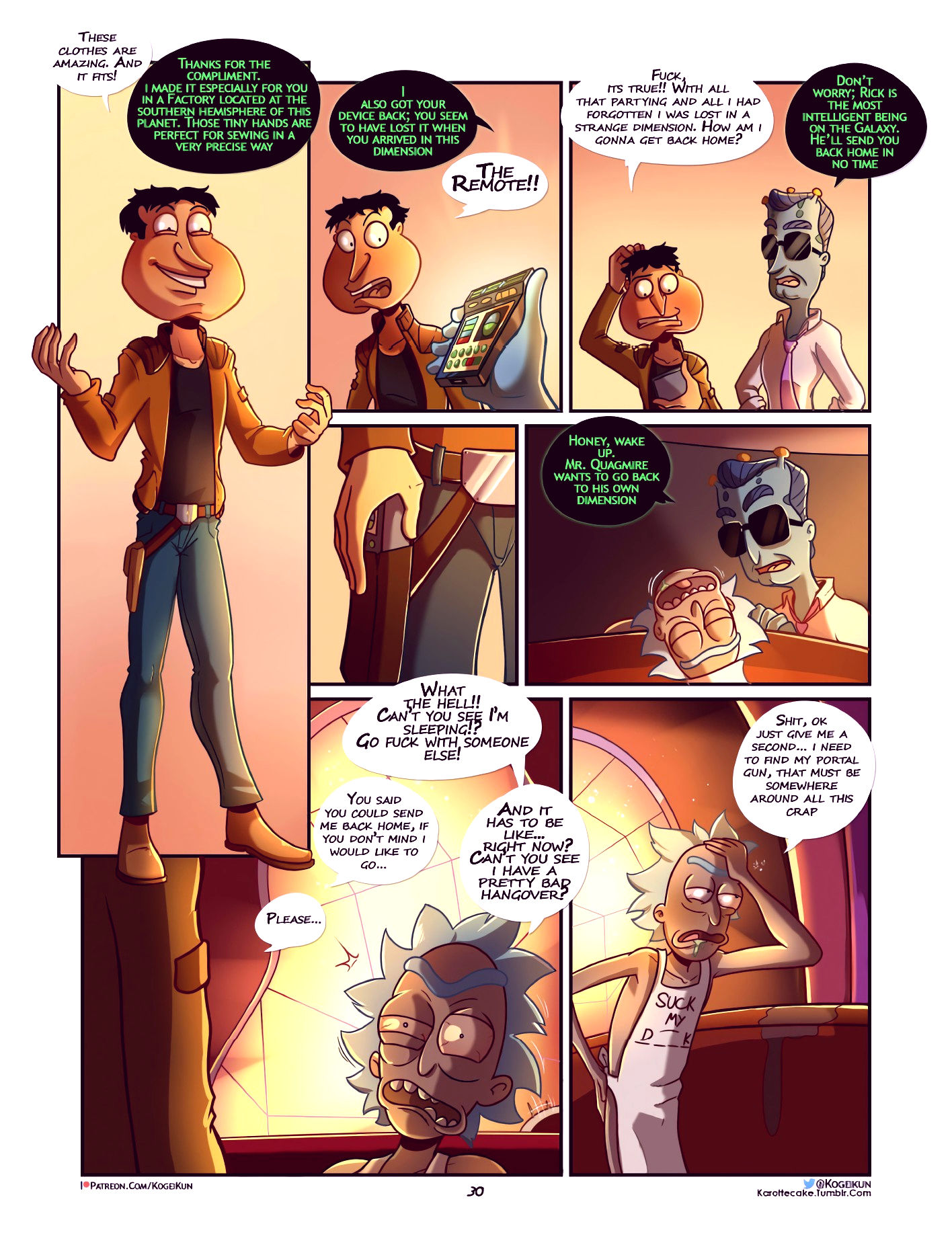Quagmire into the multiverse porn comic picture 31