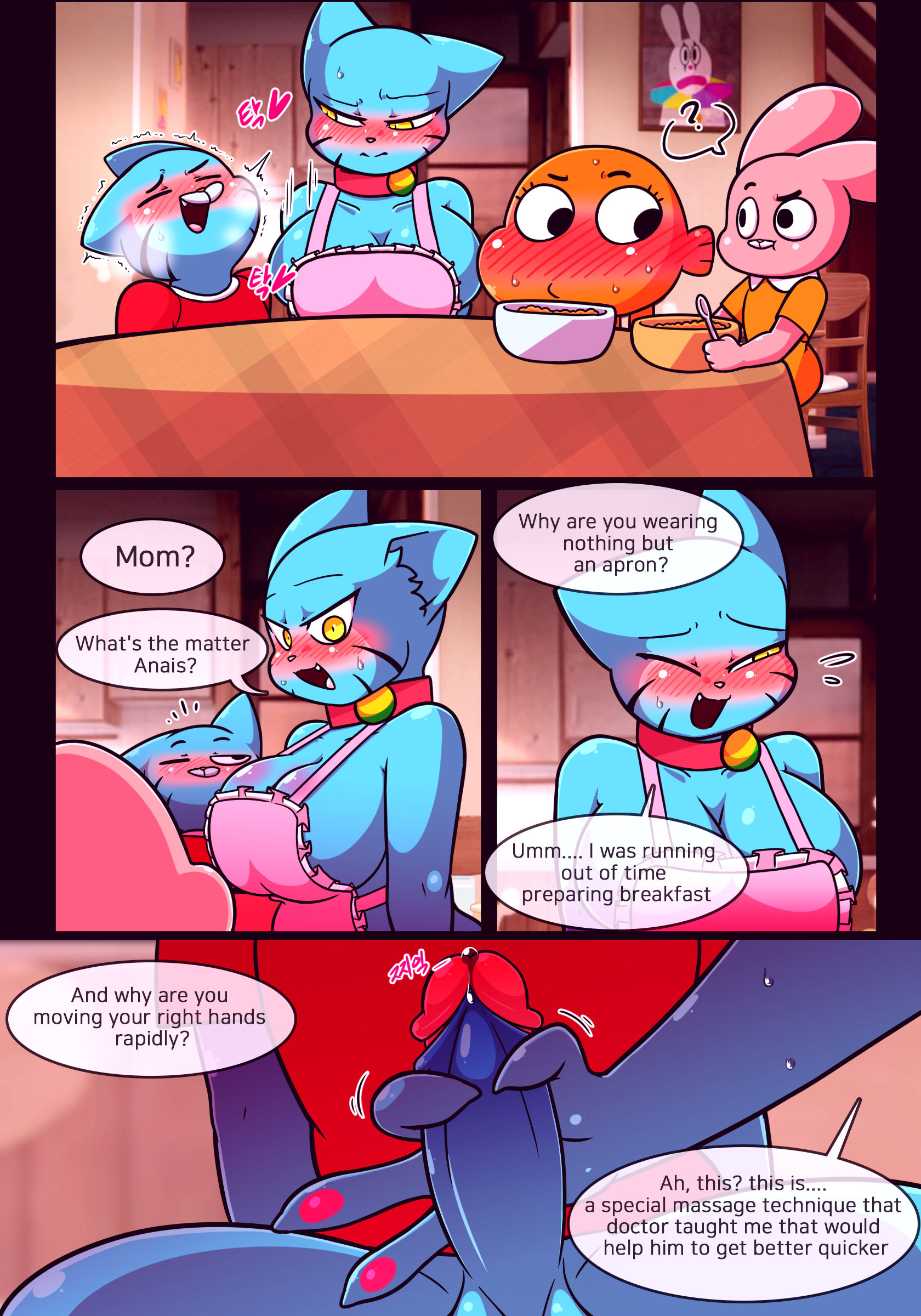 Lusty world of nicole 4 breakfast porn comic picture 4
