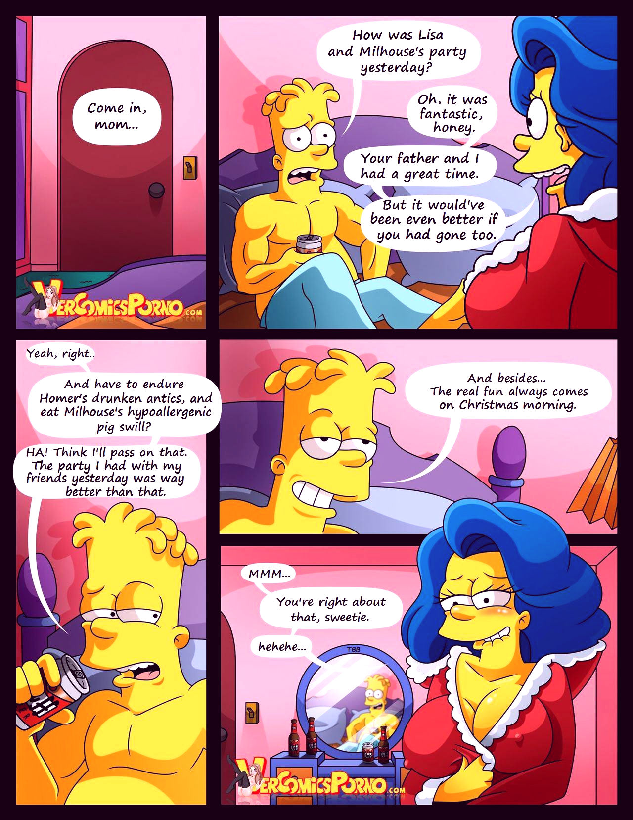 Milky white christmas porn comic picture 3