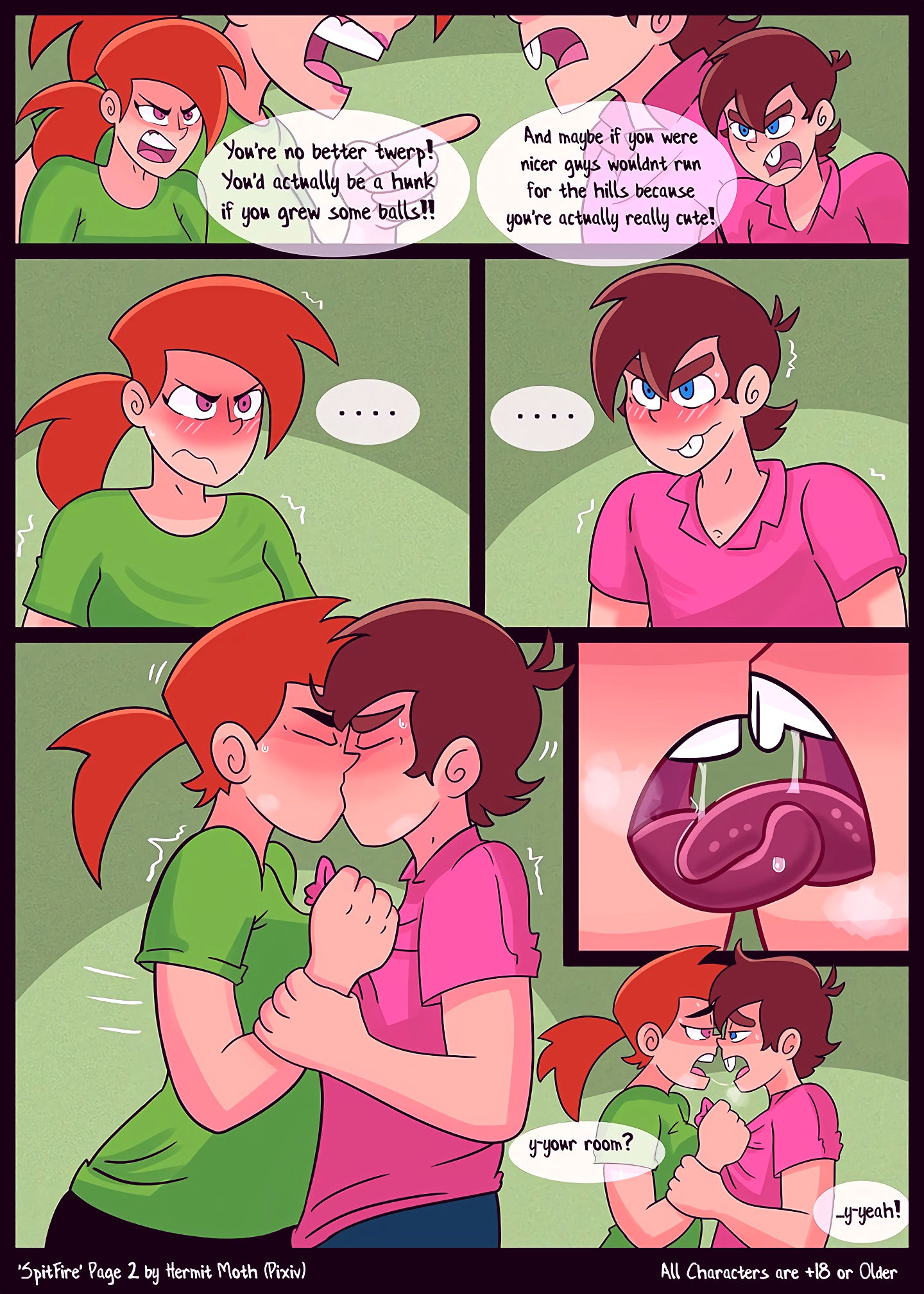 Spit fire porn comic picture 3