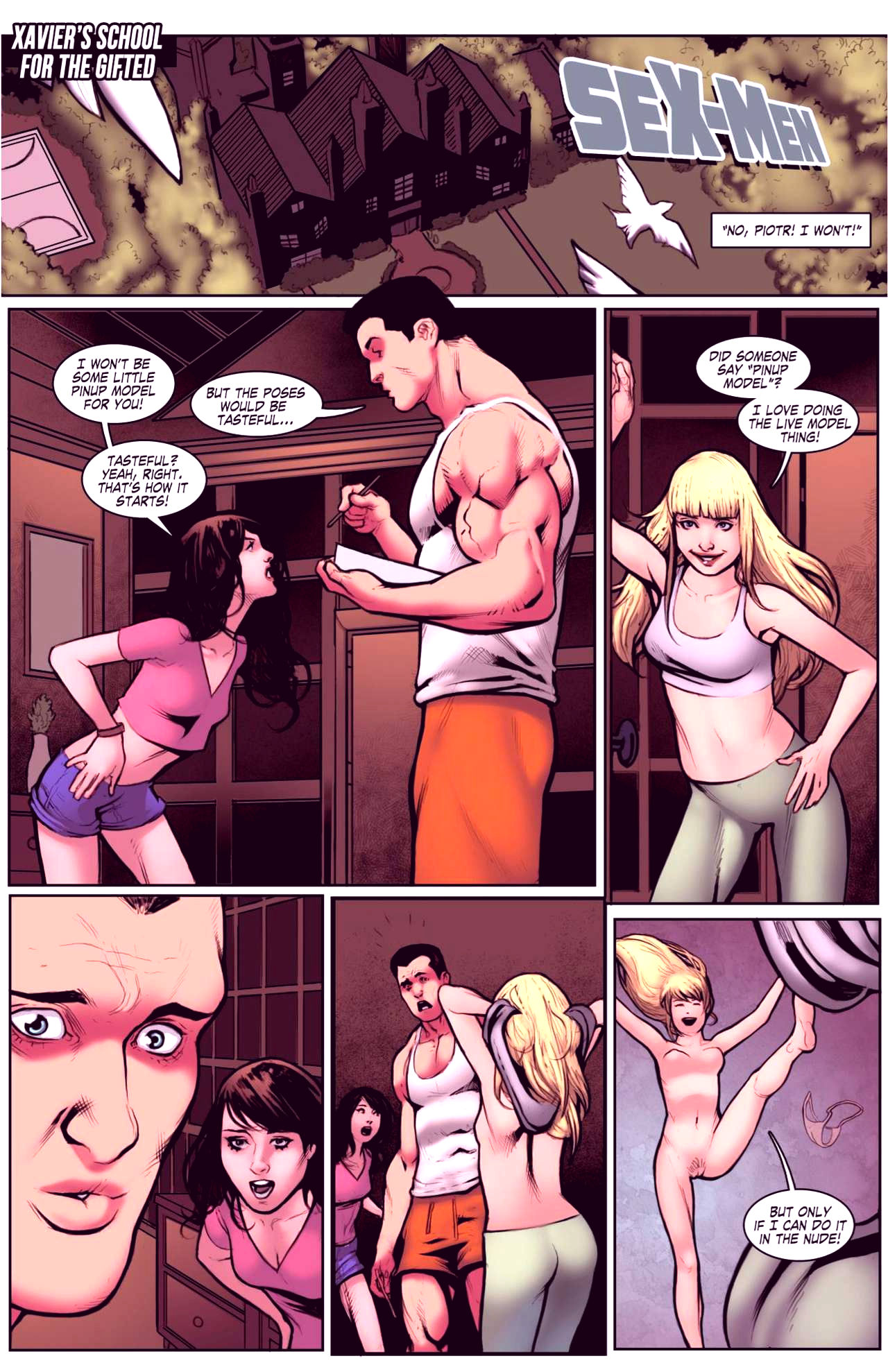 Superheroes after dark extreme porn comic picture 38