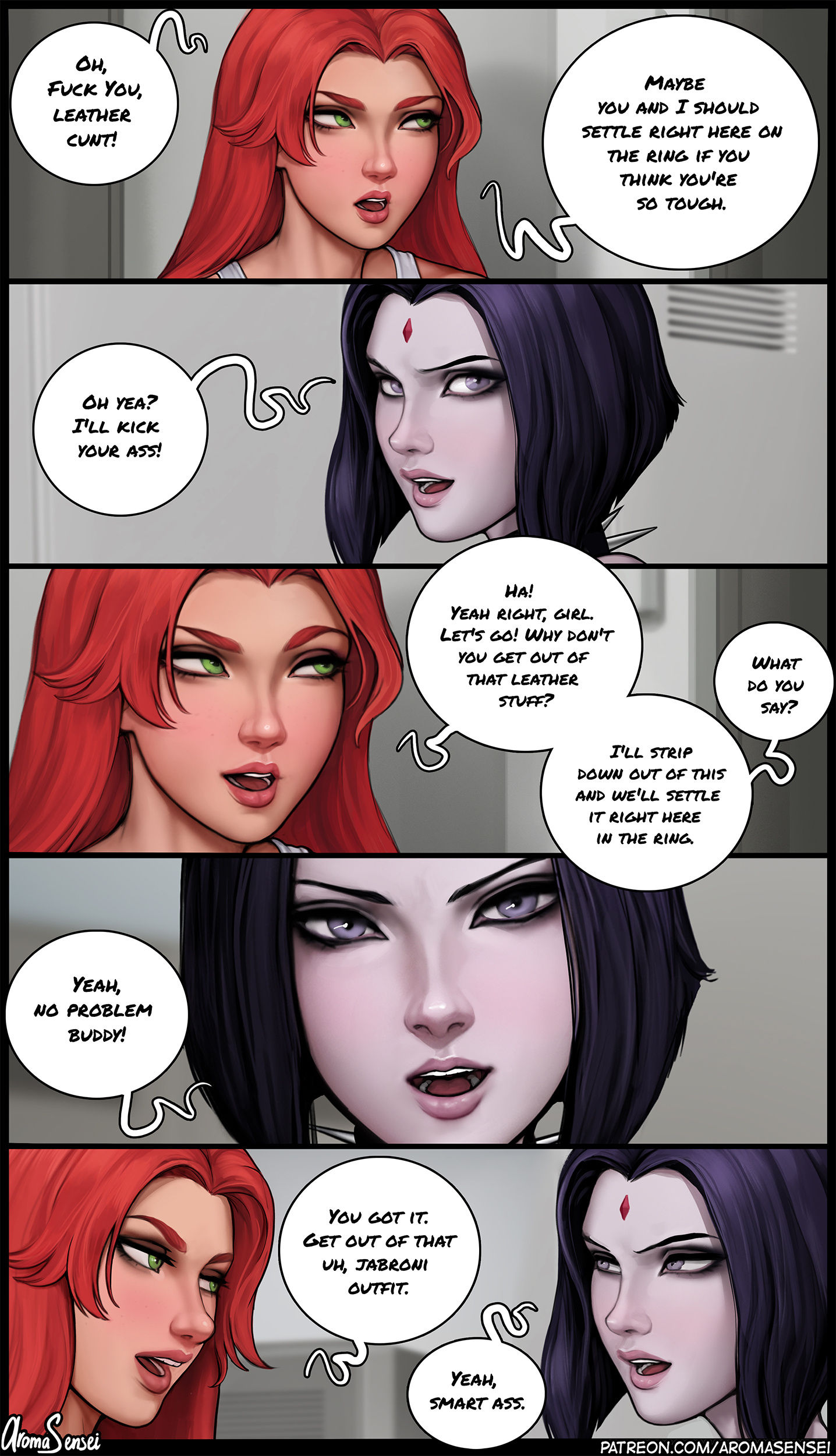 Titans of the locker room porn comic picture 3