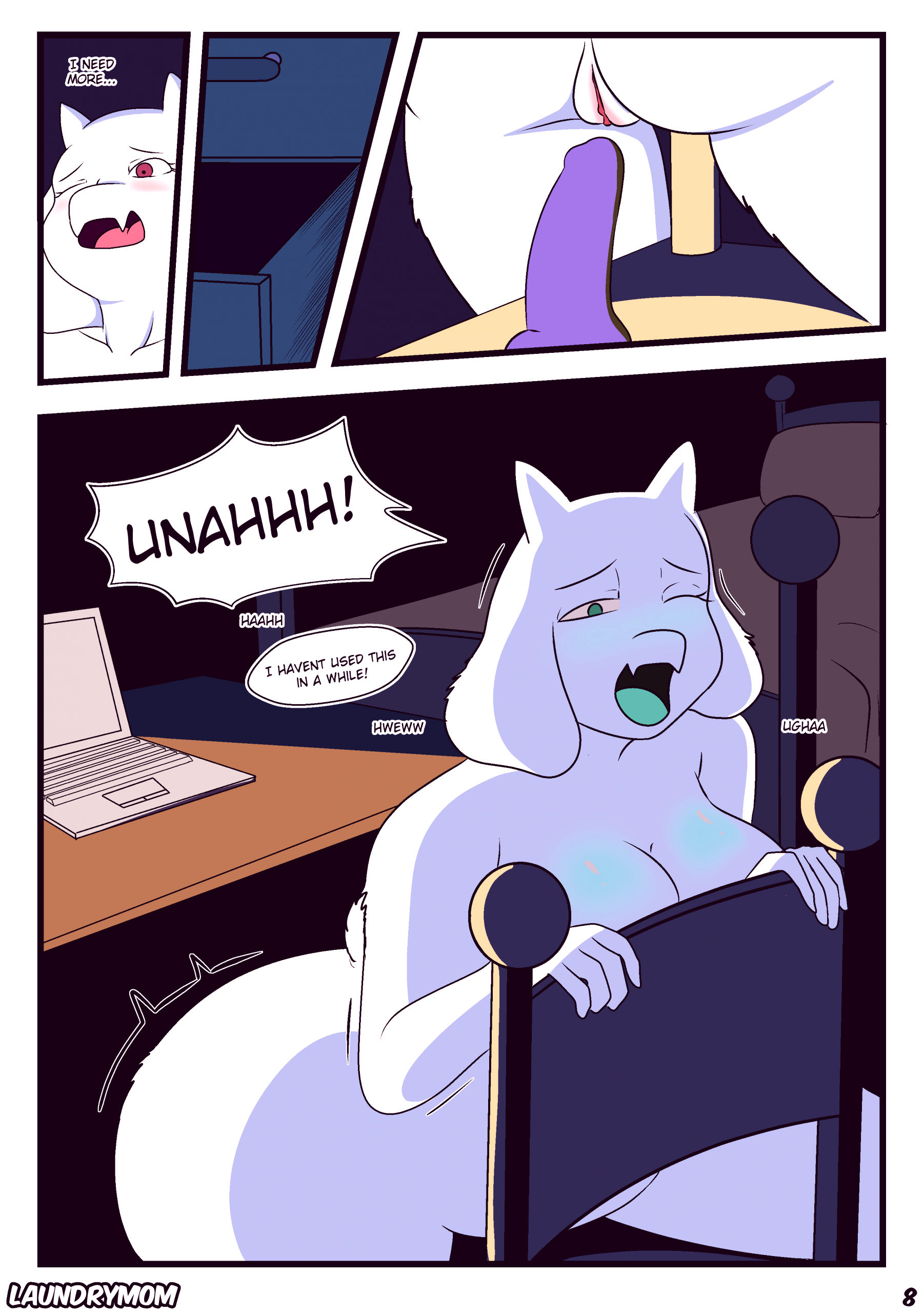 Toriel private show porn comic picture 9