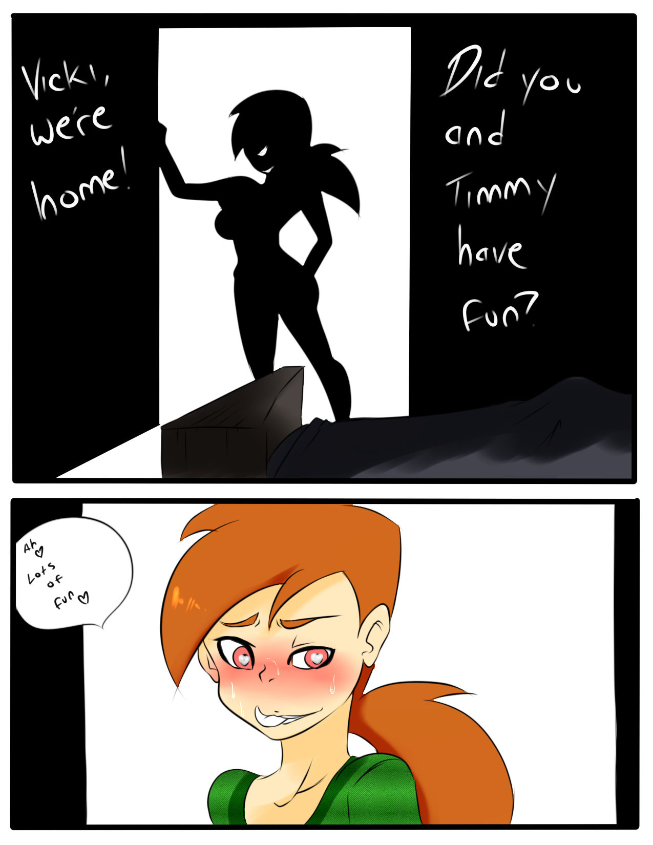Vicky the baby sitter porn comic picture 4
