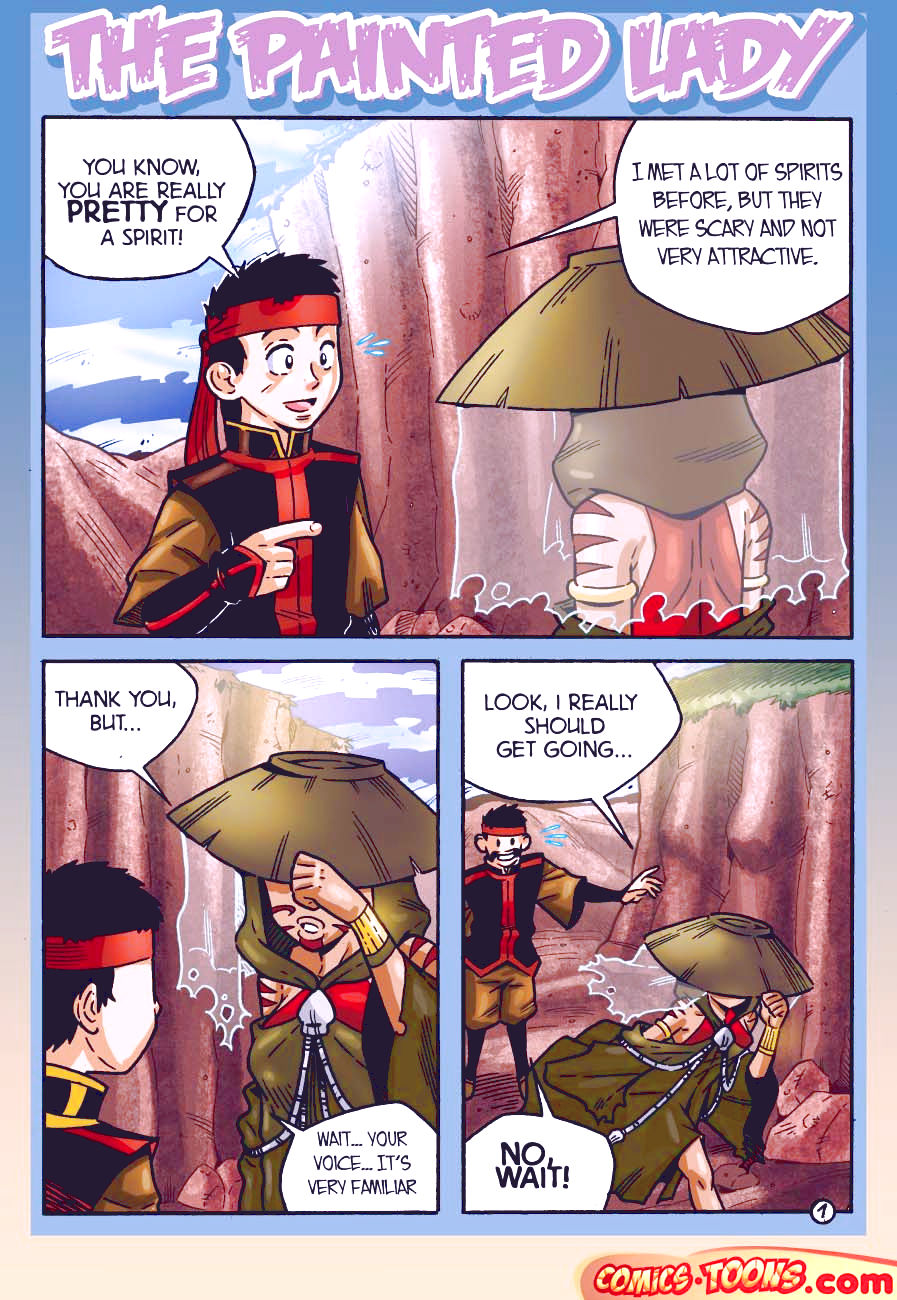 The painted lady porn comic picture 1
