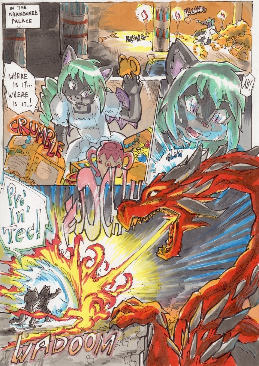 Anubis Stories 3 - Dragon Attack porn comic picture 19