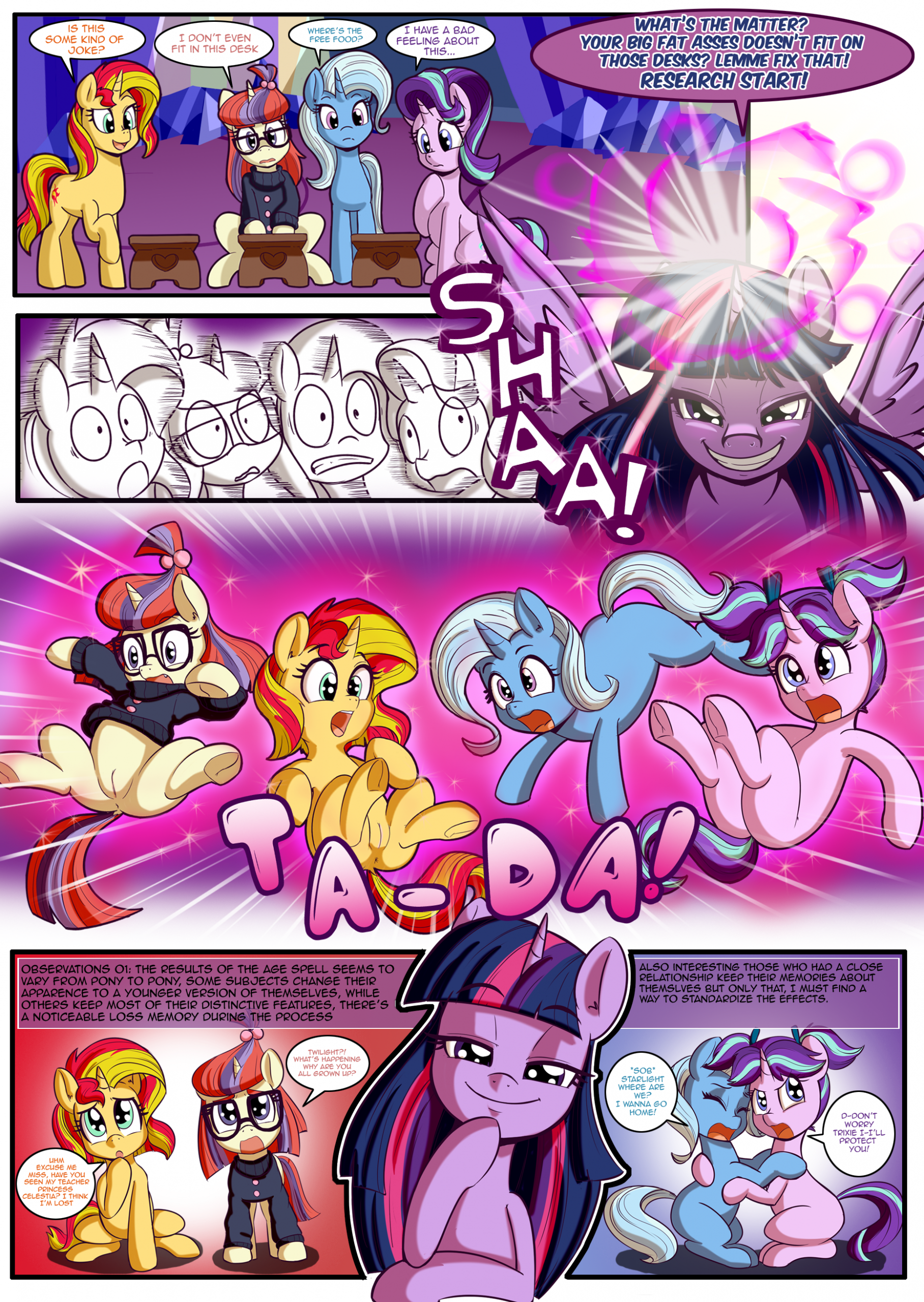 Back to Magic Kindergarten porn comic picture 4