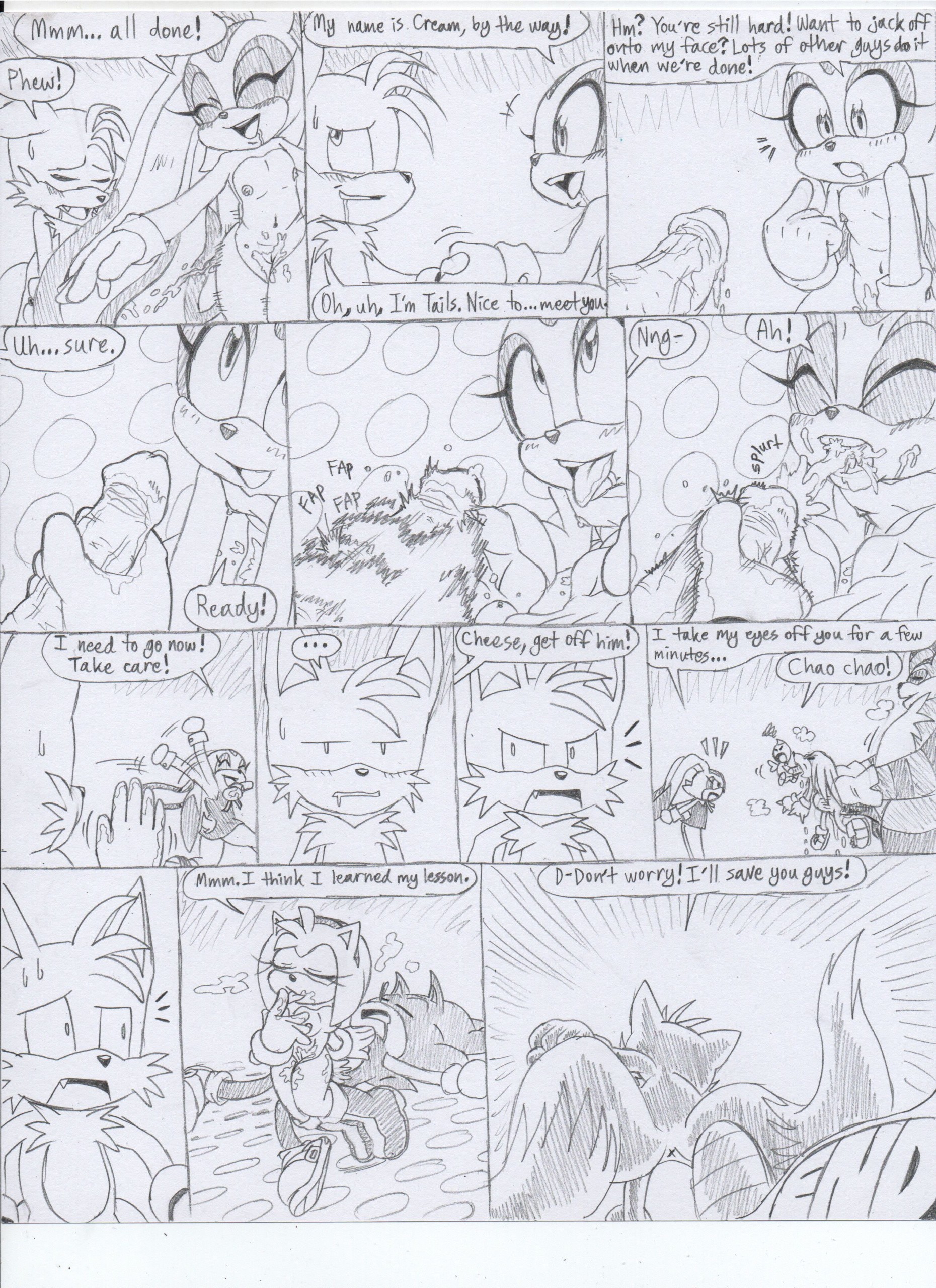 Cream x Tails porn comic picture 7