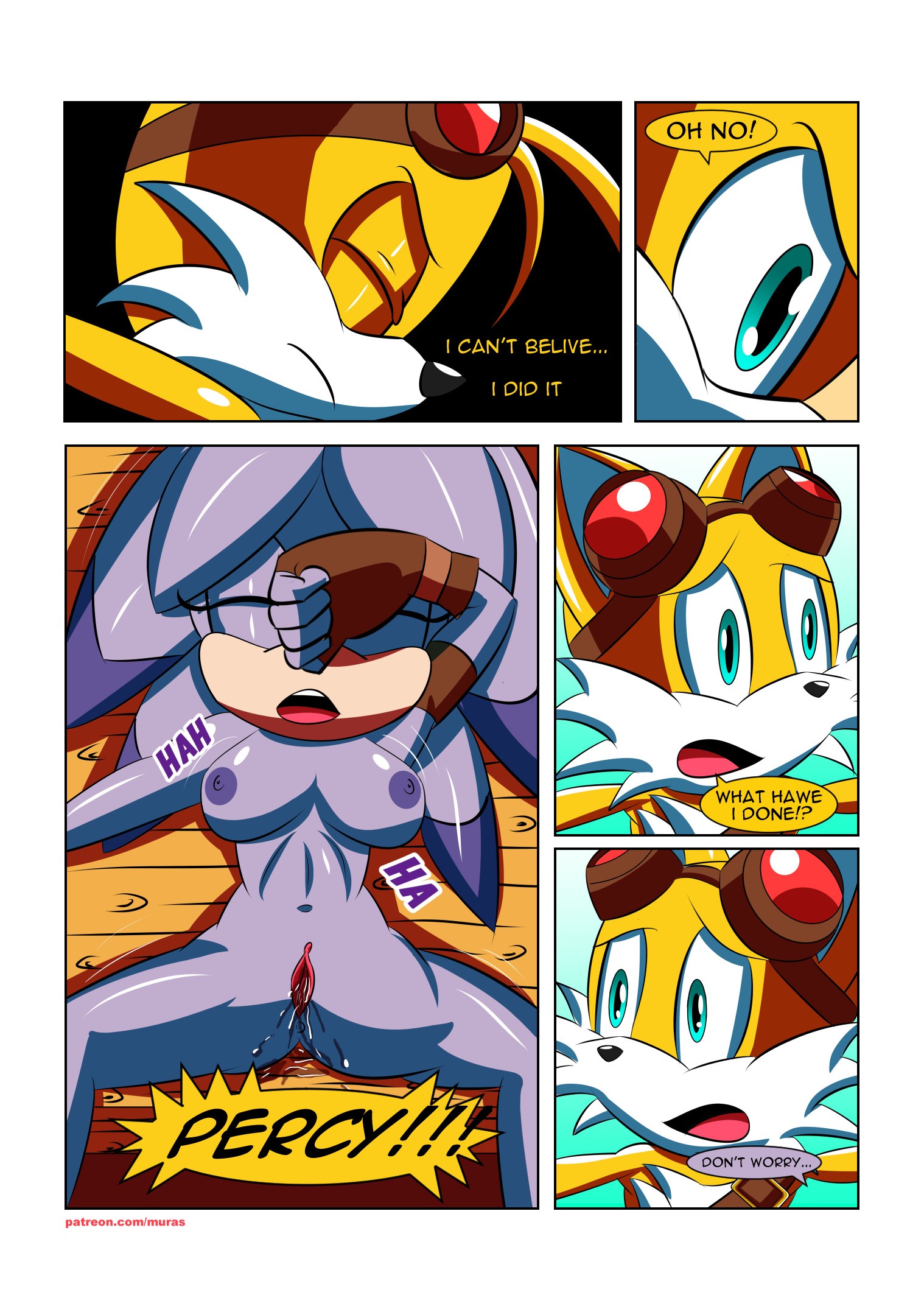 Handy Foxy porn comic picture 13