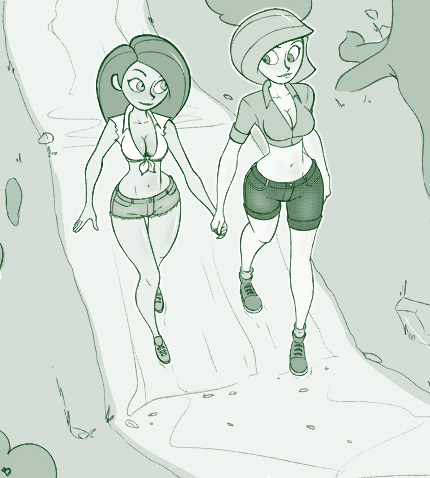 Kim and Ann porn comic picture 2