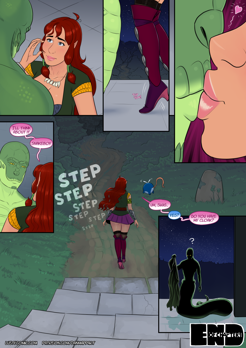 Lusty and the Cunning Snakelord porn comic picture 36