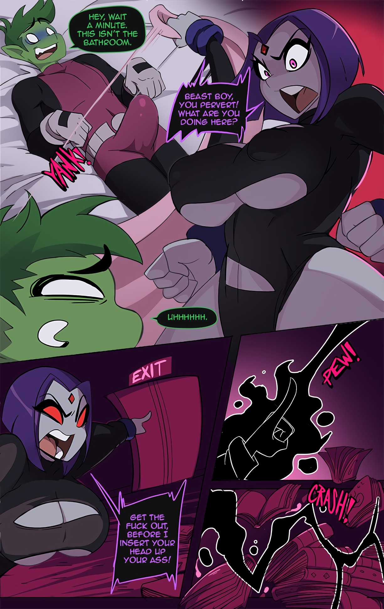Raven porn comic picture 7