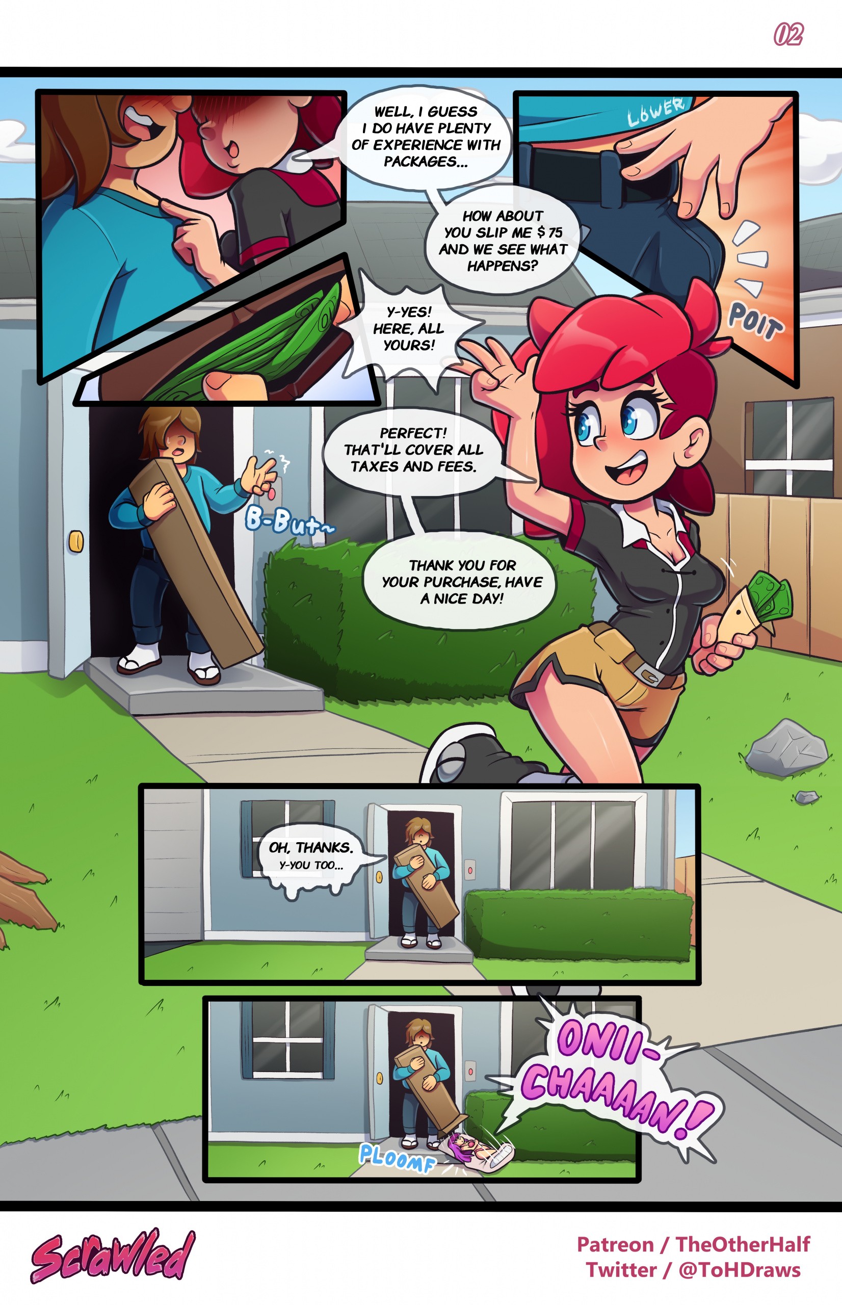 Scrawled porn comic picture 3