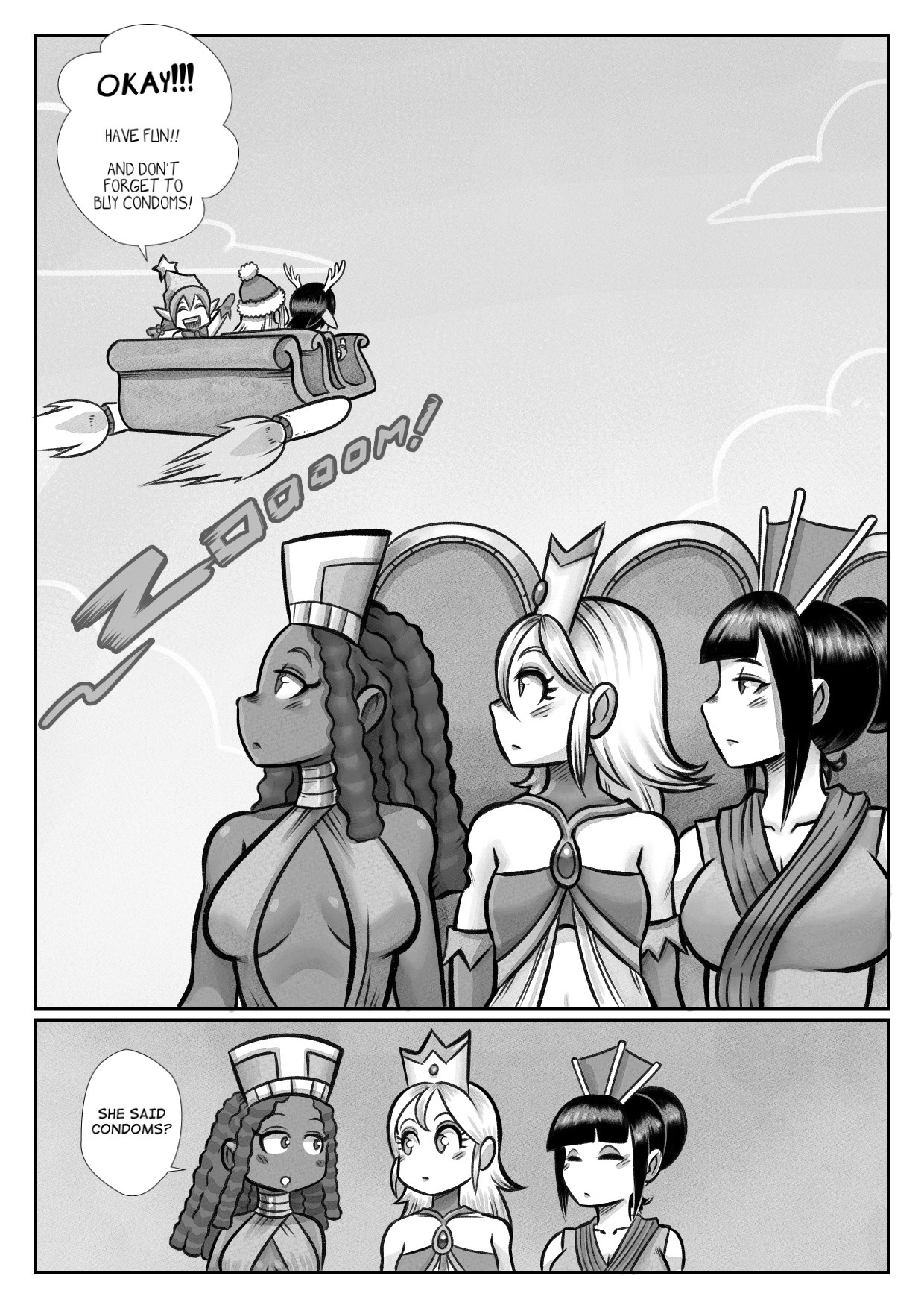 The Christmas Three porn comic picture 28
