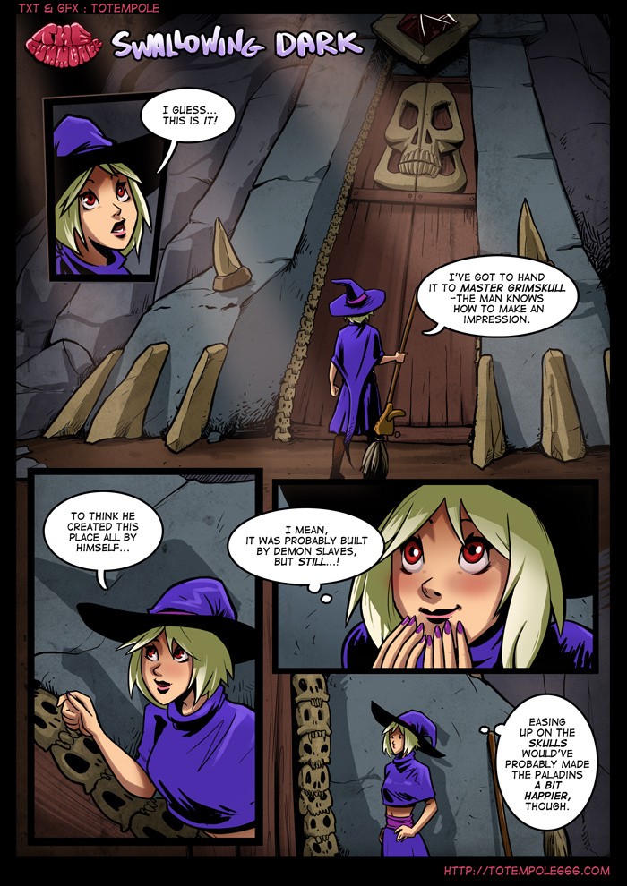 The Cummoner 09: Swallowing Dark porn comic picture 2