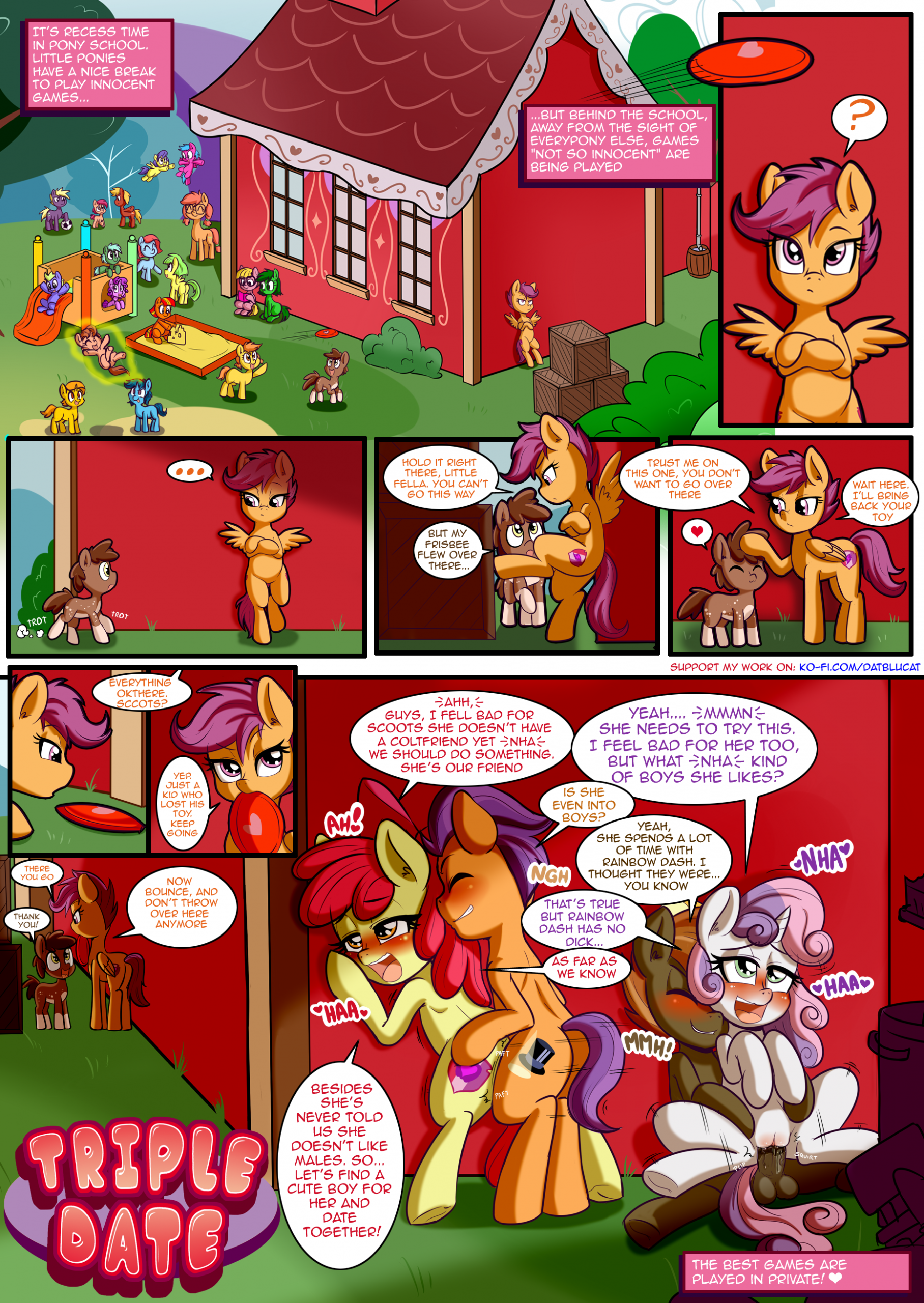 Triple Date porn comic picture 2