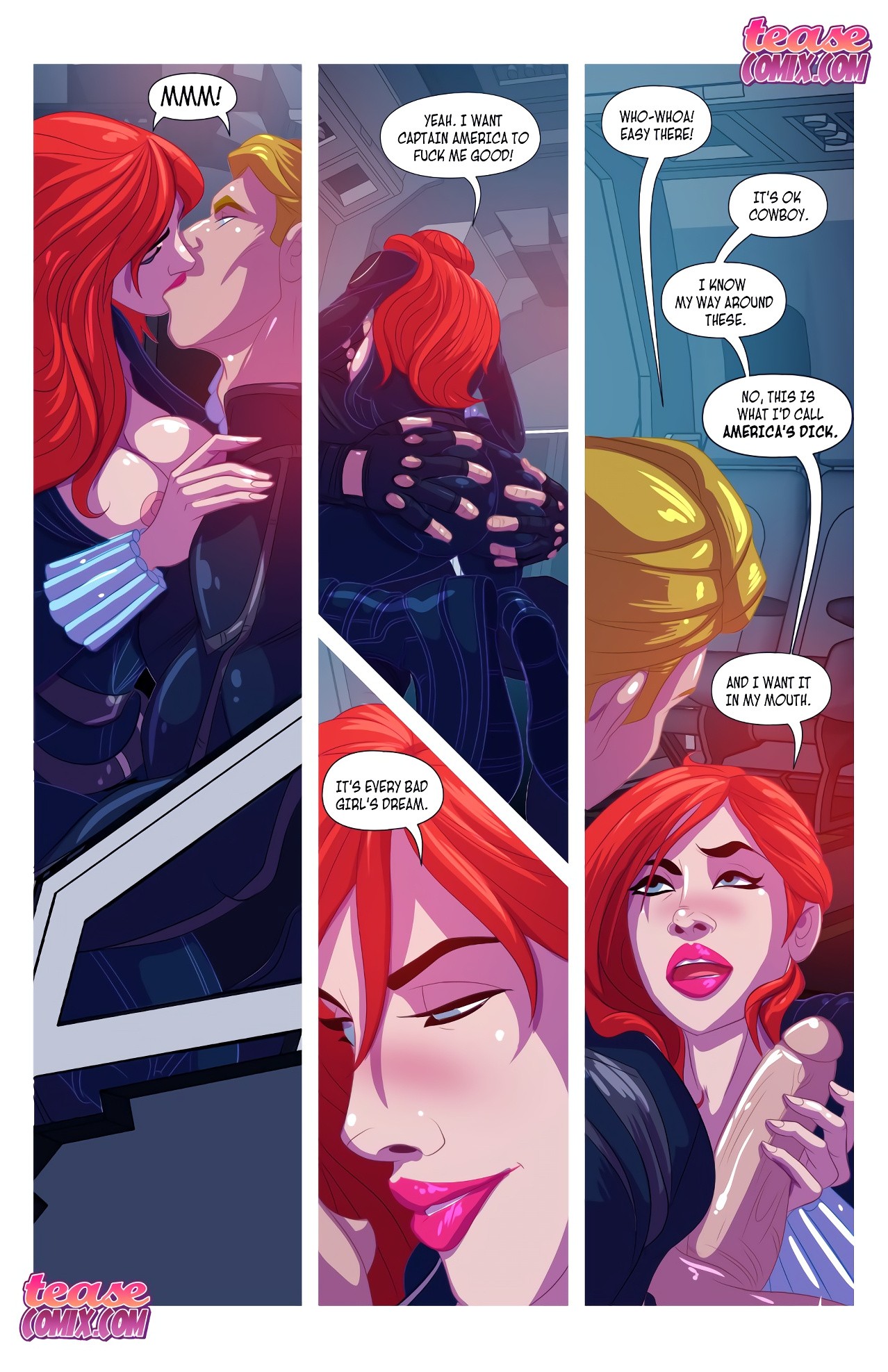Widow’s Downtime porn comic picture 9
