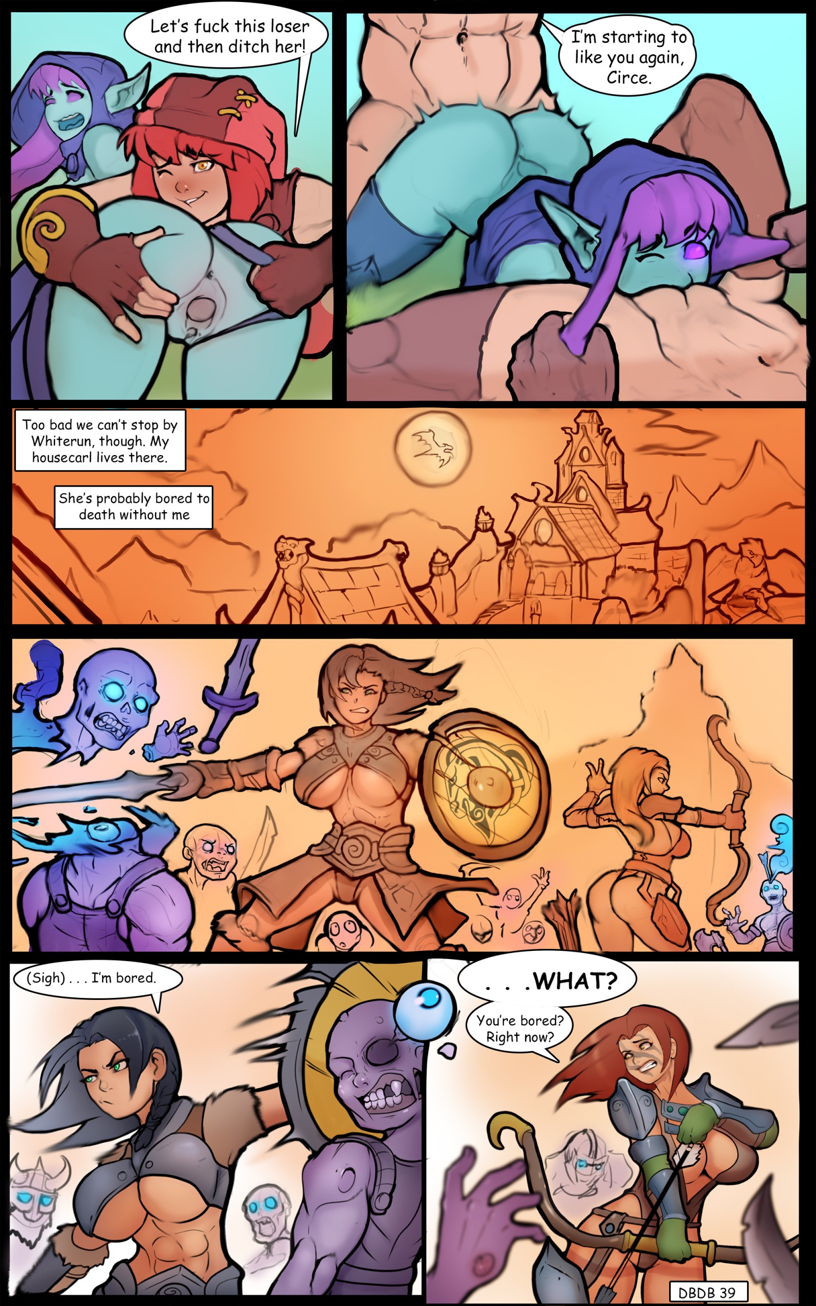 Dragonborn and the Dark Brotherhood porn comic picture 40