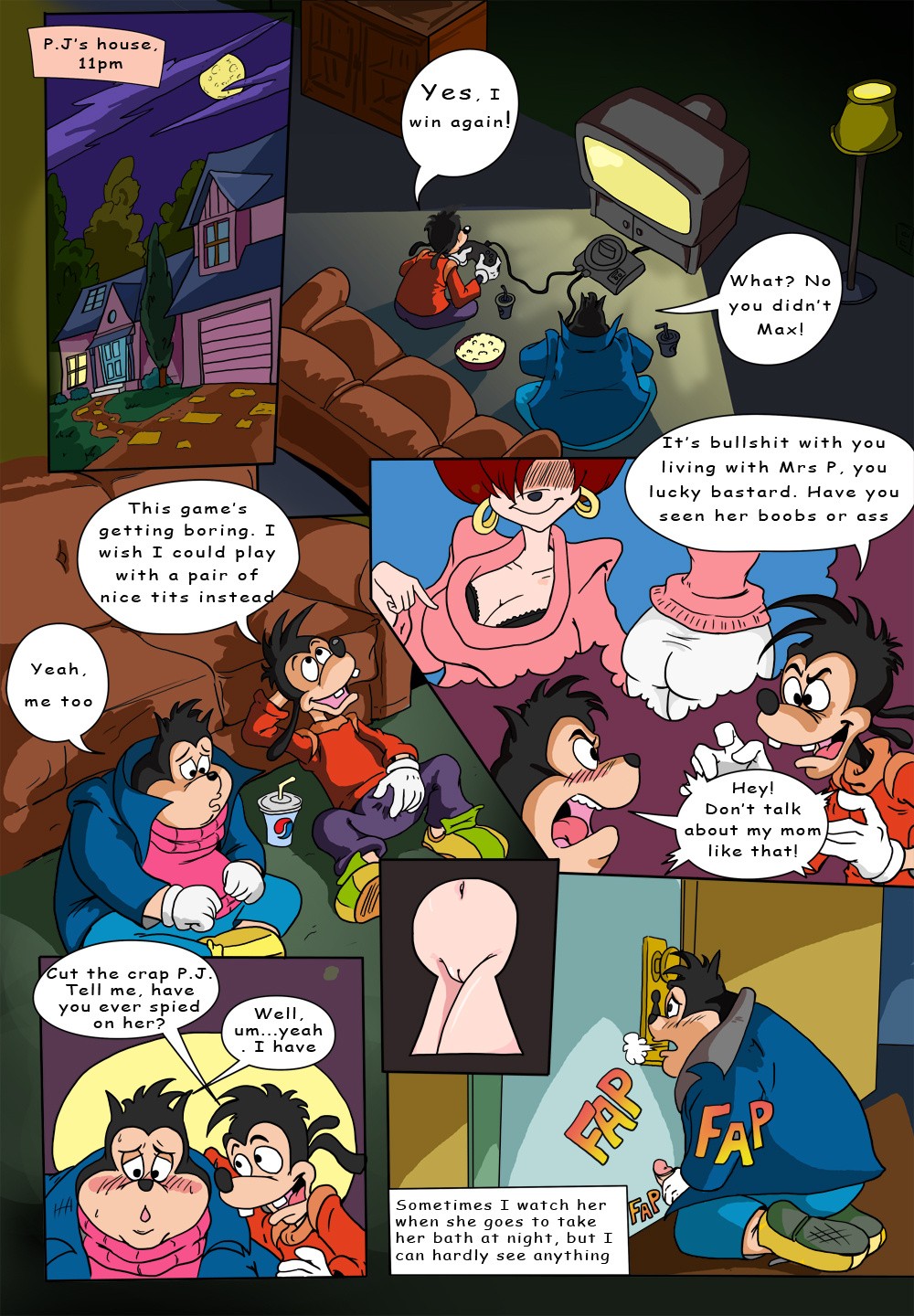 Goof Troop Momma's Boy porn comic picture 2