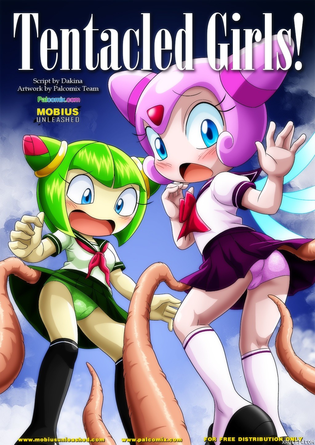 Tentacled Girls porn comic picture 1