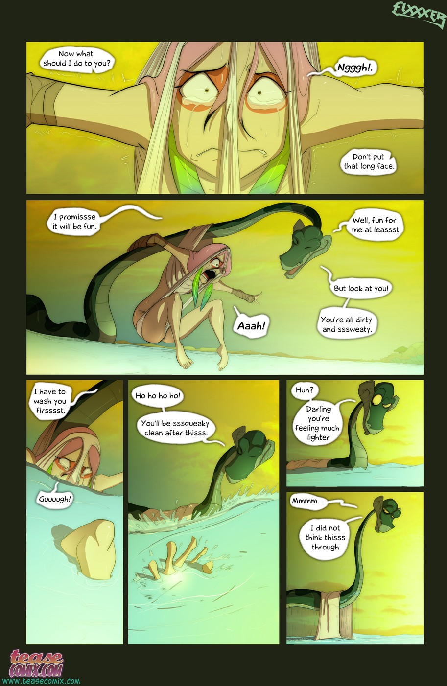 The Snake and The Girl 2 porn comic picture 10