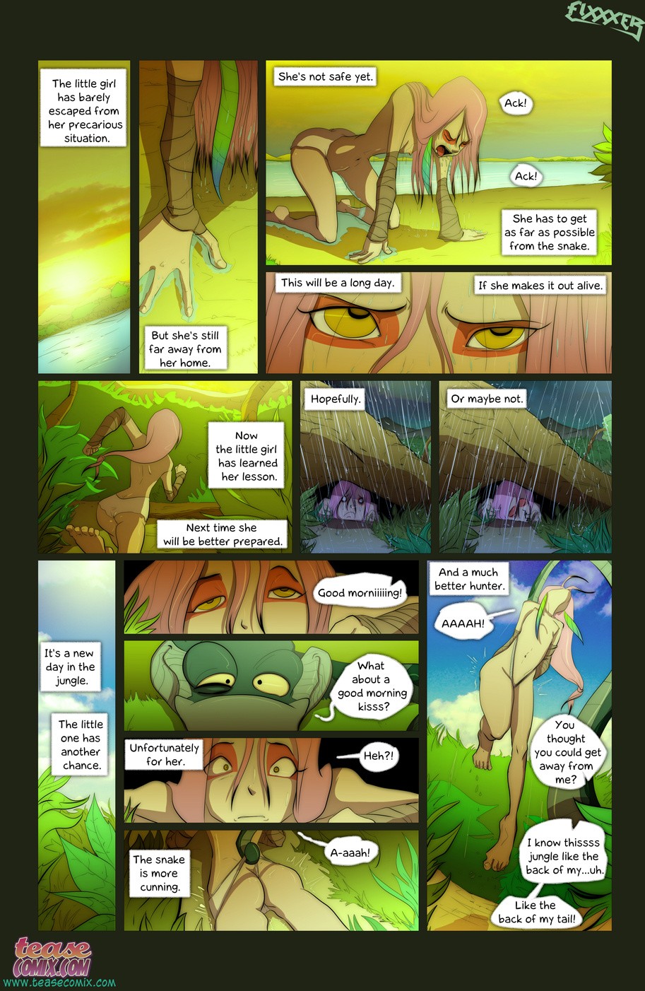 The Snake and The Girl 2 porn comic picture 11
