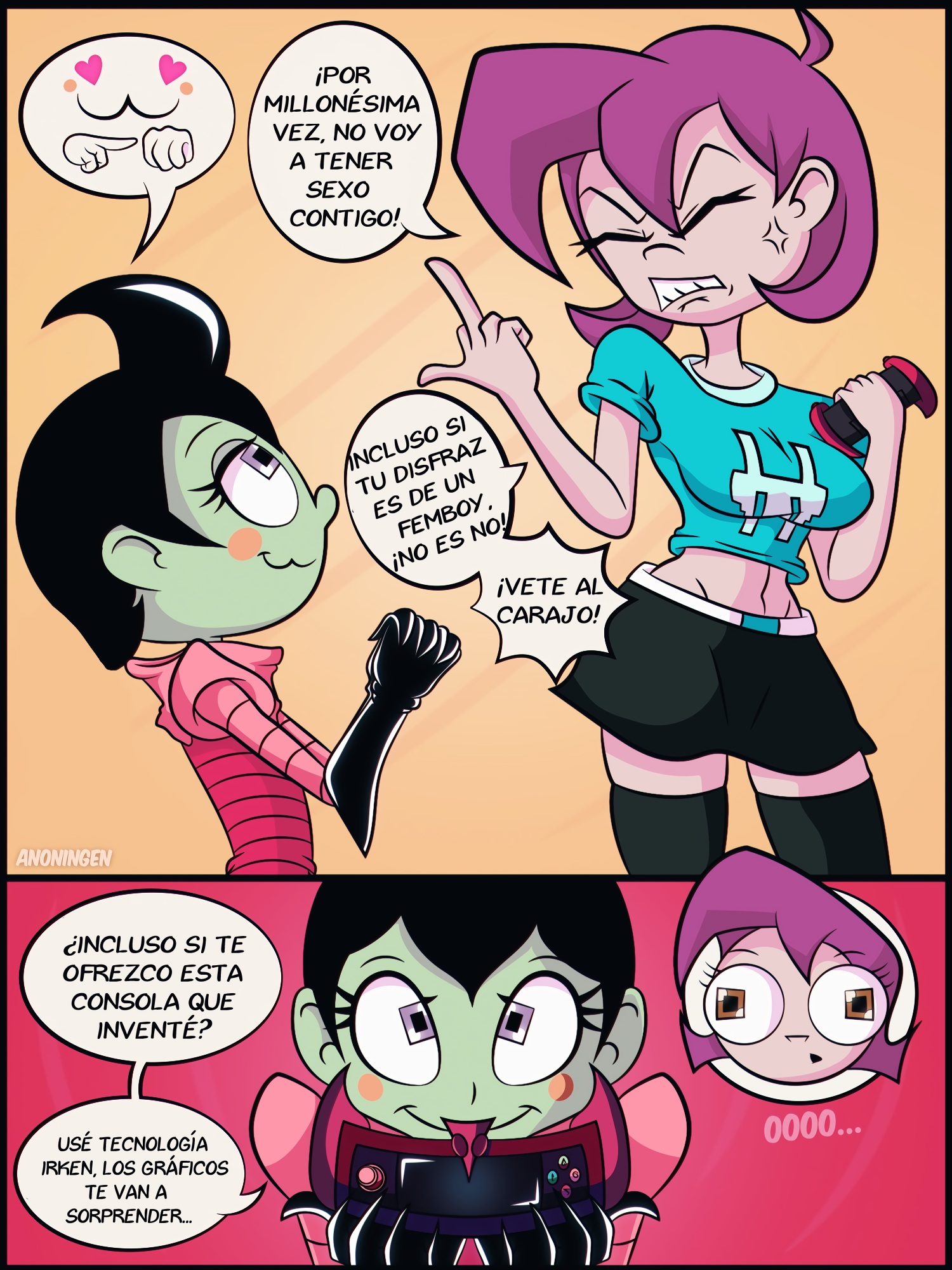 Zim and Gaz porn comic picture 1