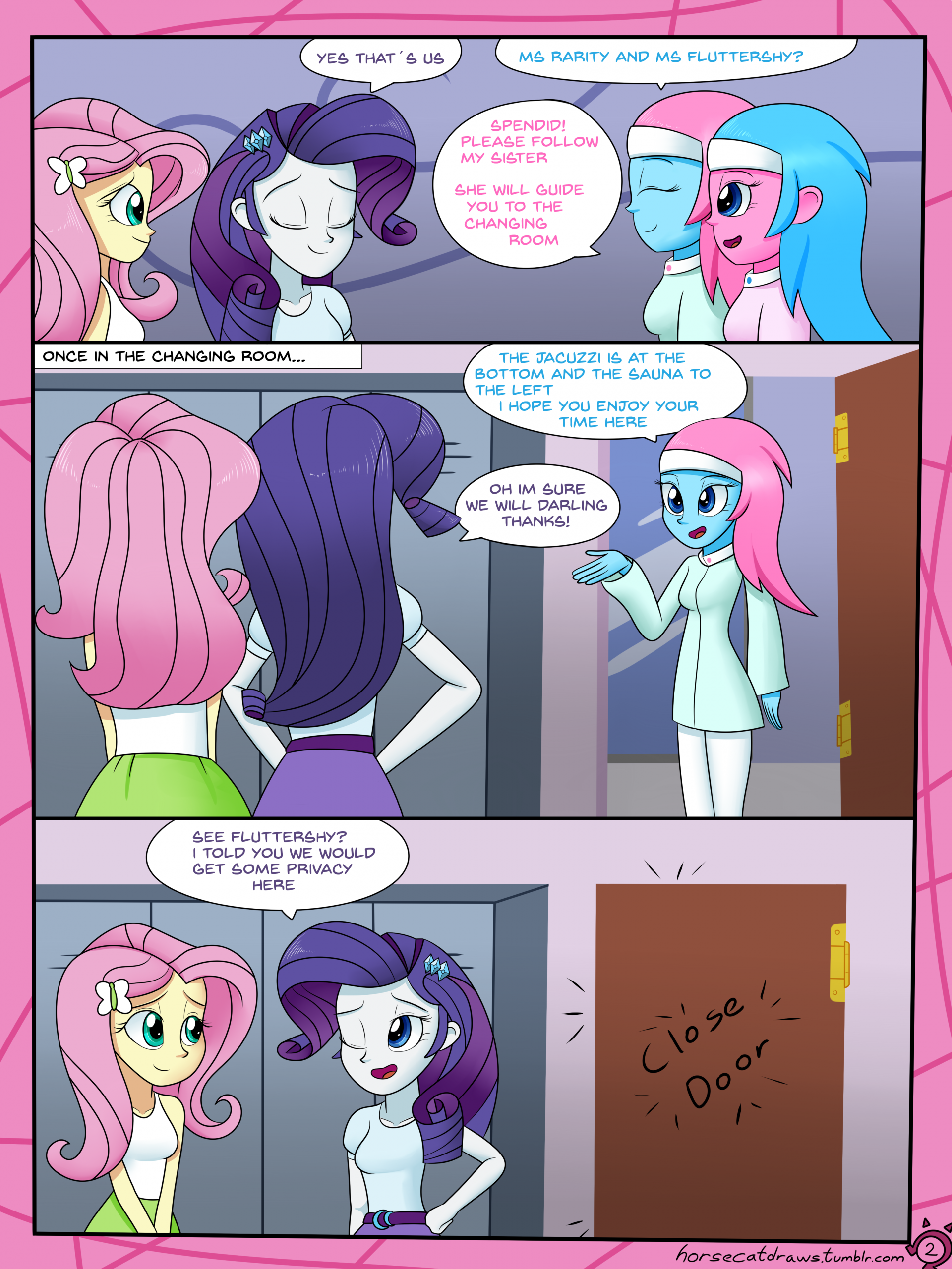 A very normal day at the spa porn comic picture 2
