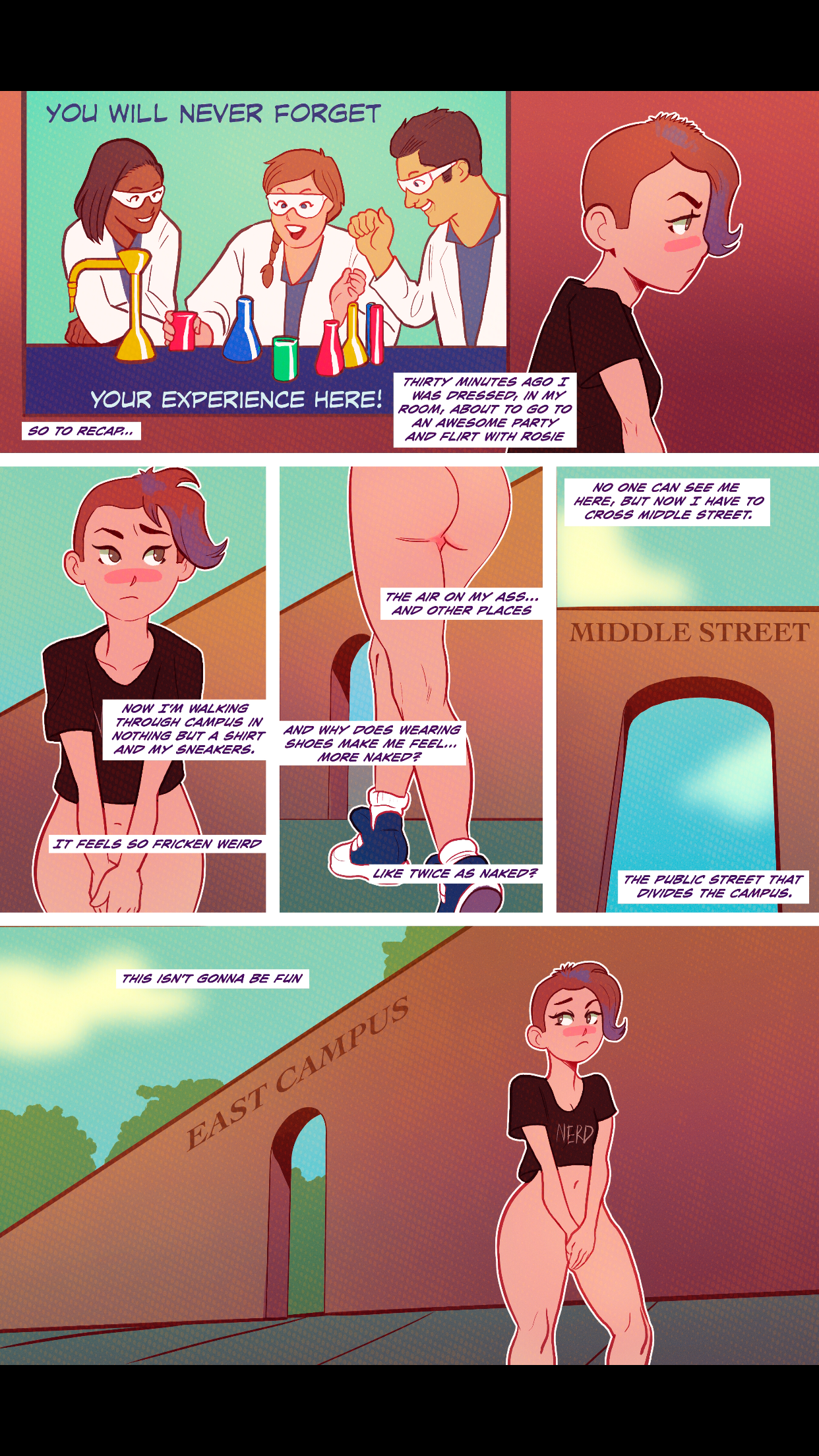 Frankie's Naked Night porn comic picture 20