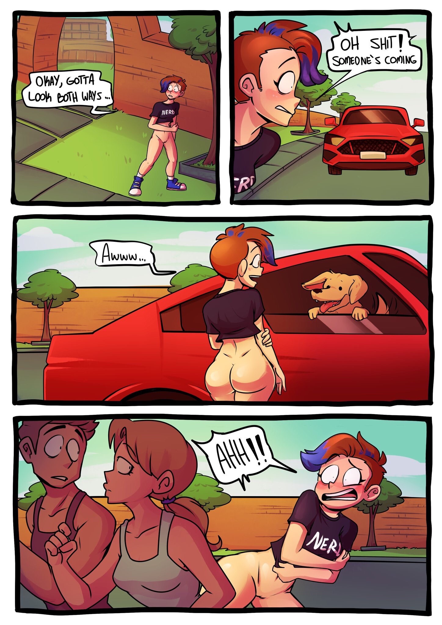 Frankie's Naked Night porn comic picture 21