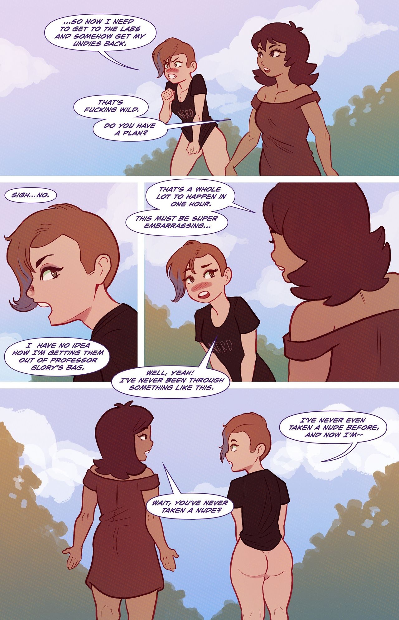 Frankie's Naked Night porn comic picture 37
