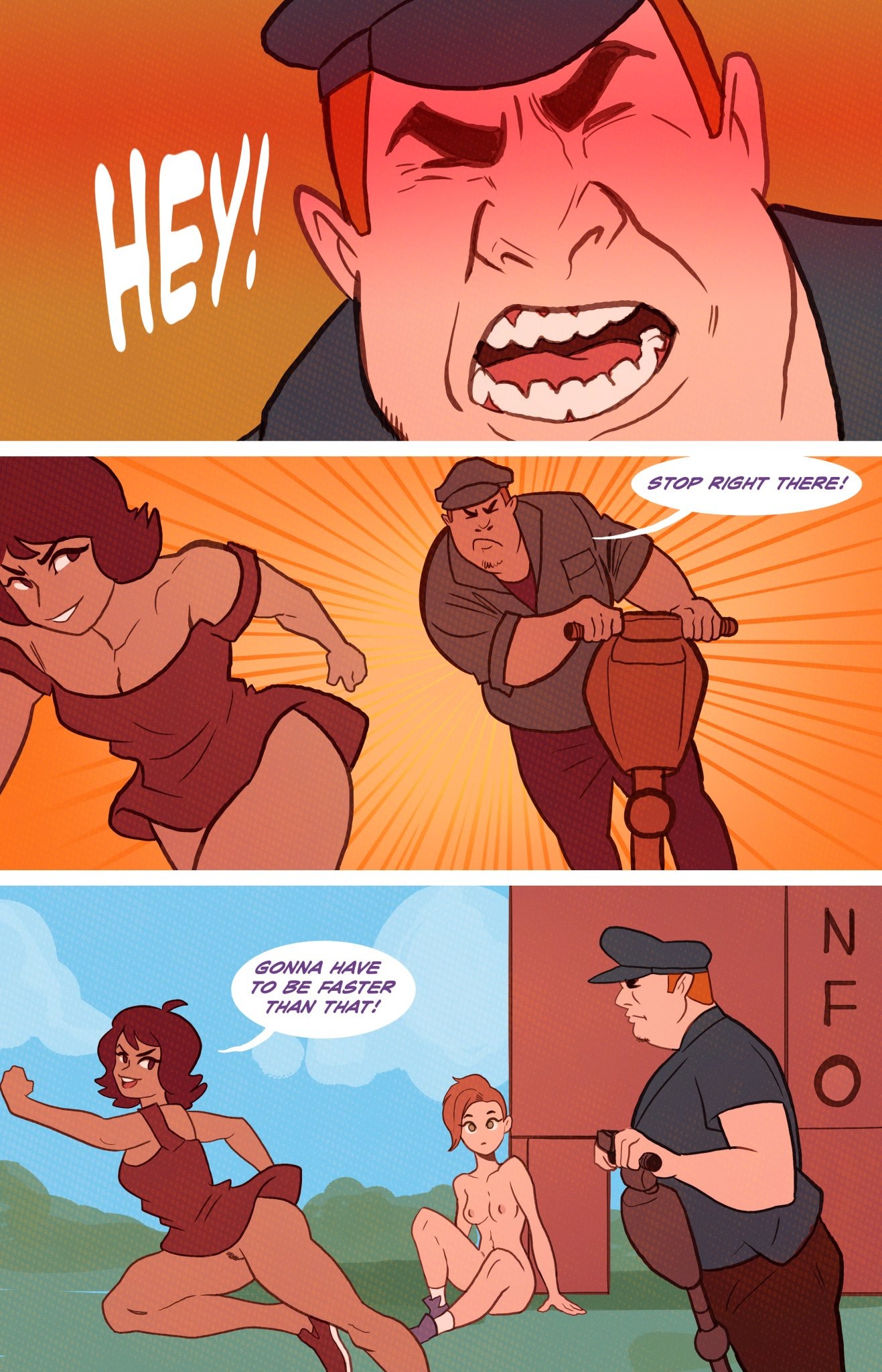 Frankie's Naked Night porn comic picture 44