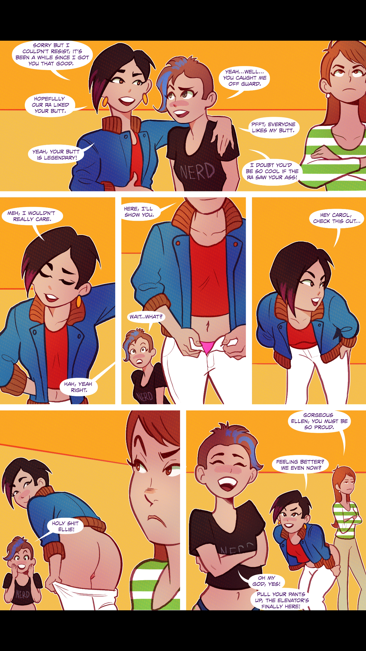 Frankie's Naked Night porn comic picture 5