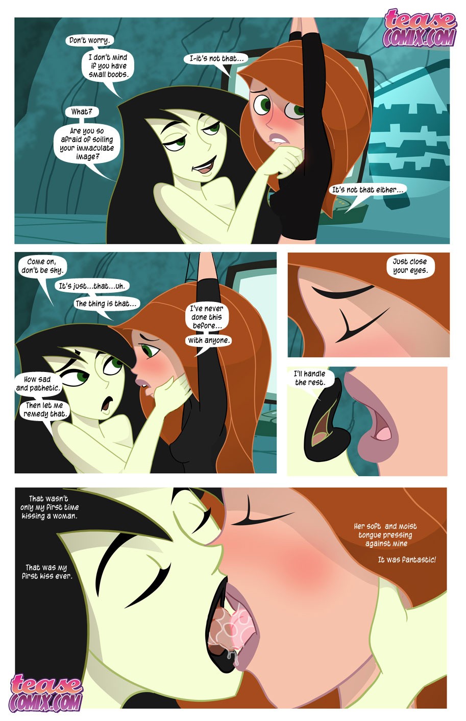 Kim loves Shego porn comic picture 9