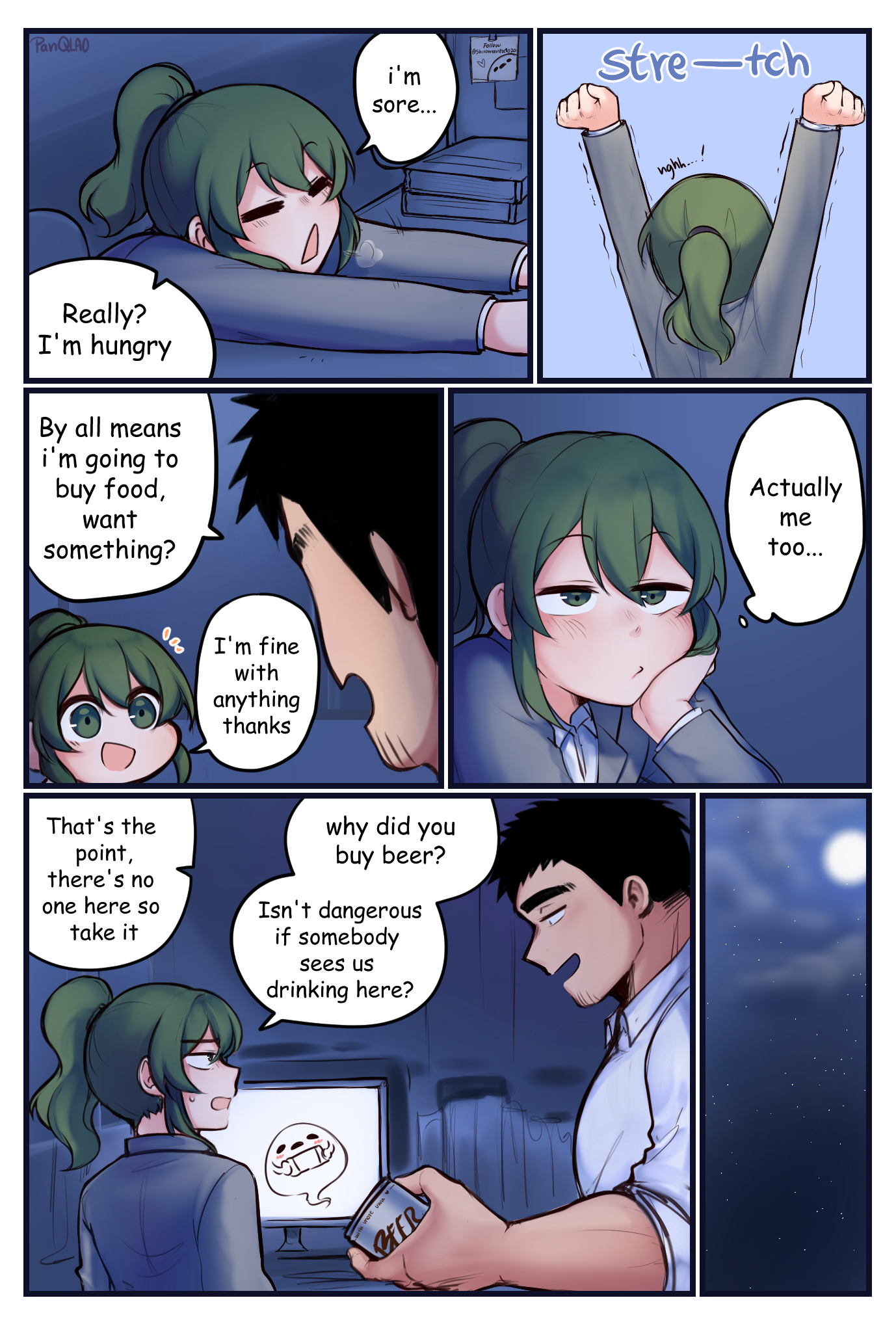 Night at the Office porn comic picture 2