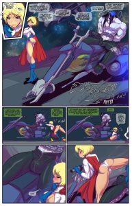 PowerGirl XXX Lobo porn comic picture 1