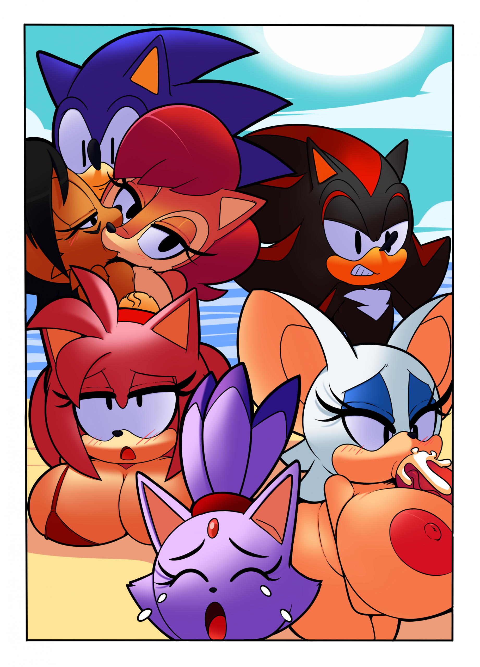 Sonic Girls Breast Expansion porn comic picture 11