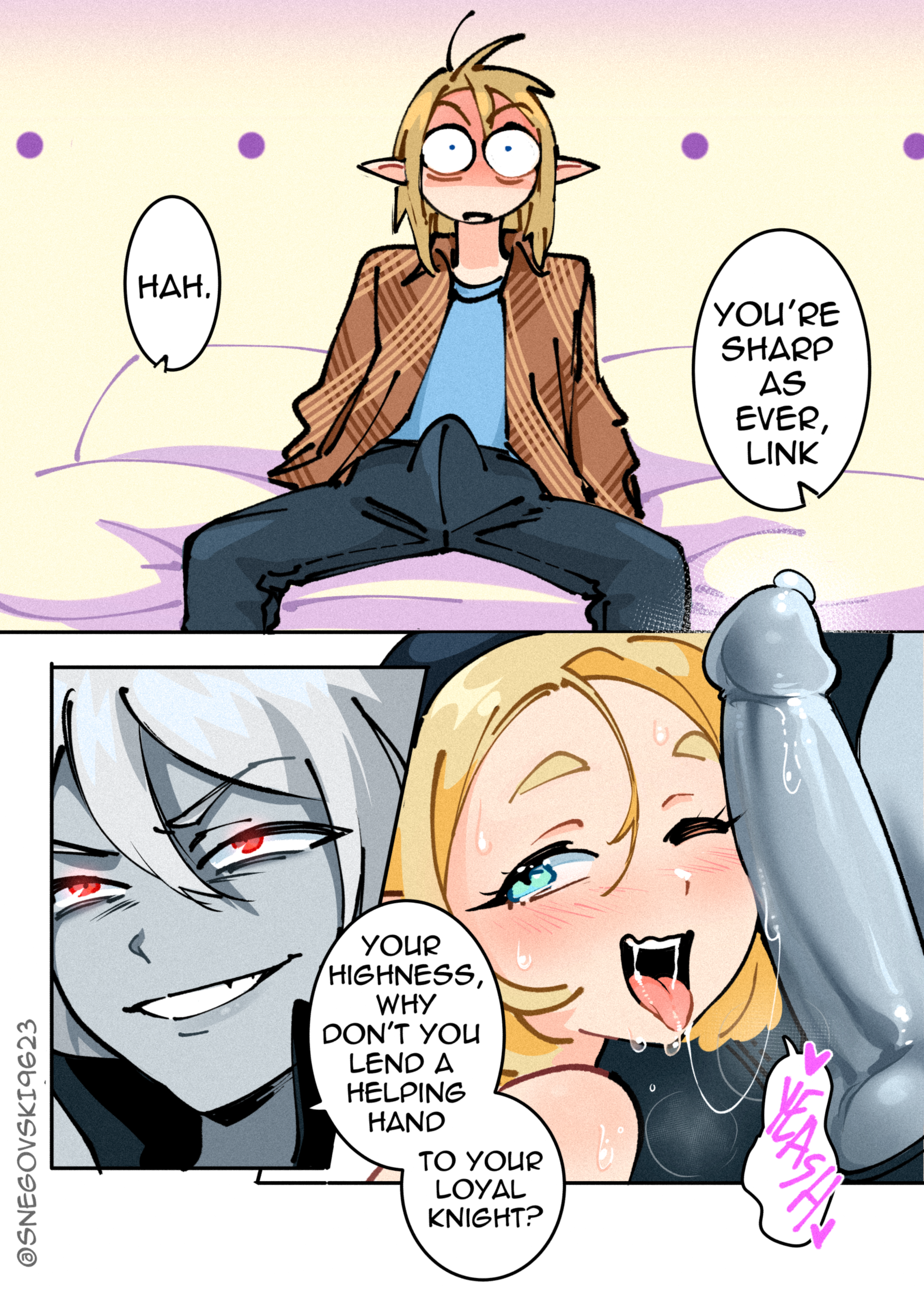 Zelda's Triforce porn comic picture 13