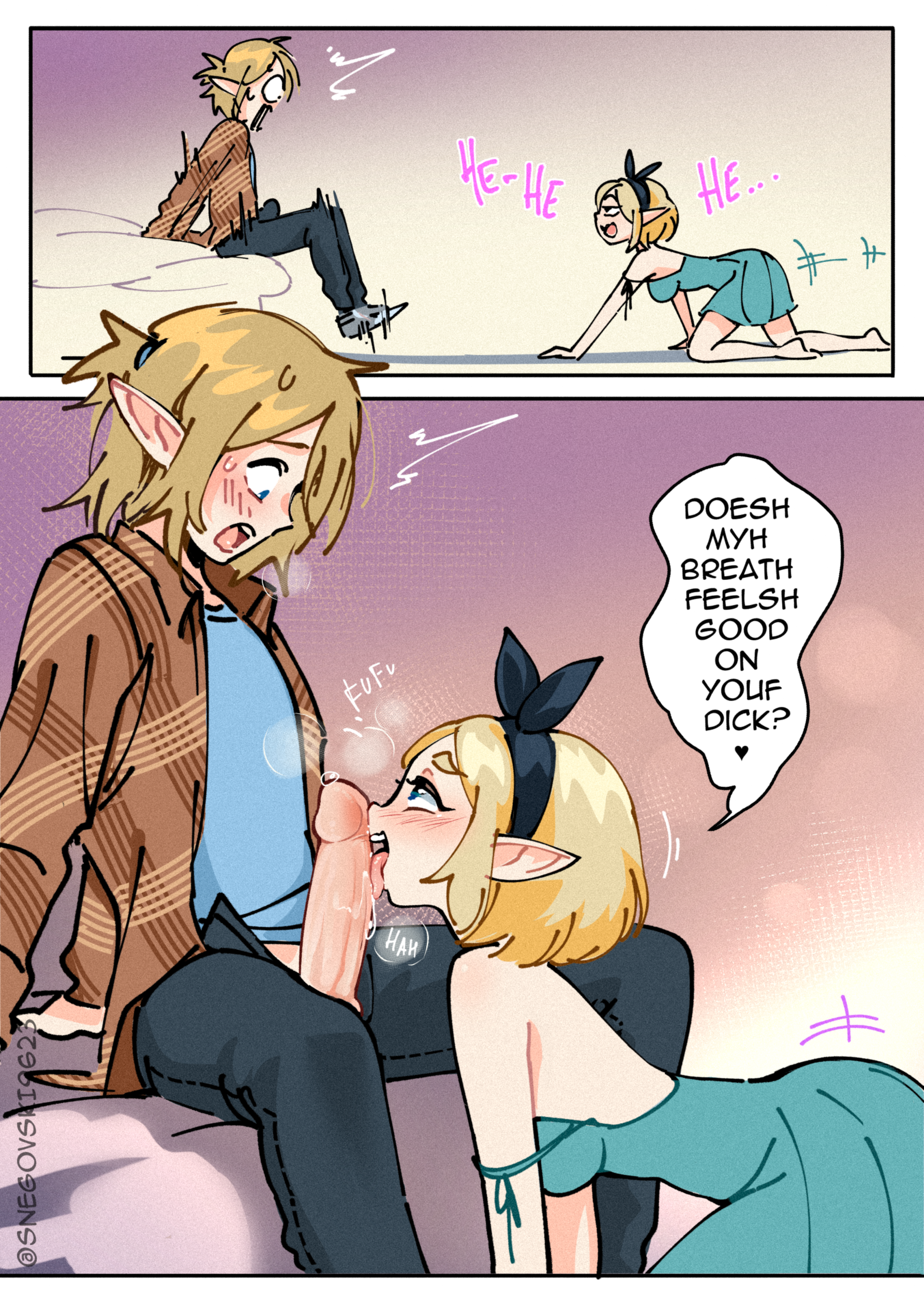 Zelda's Triforce porn comic picture 14