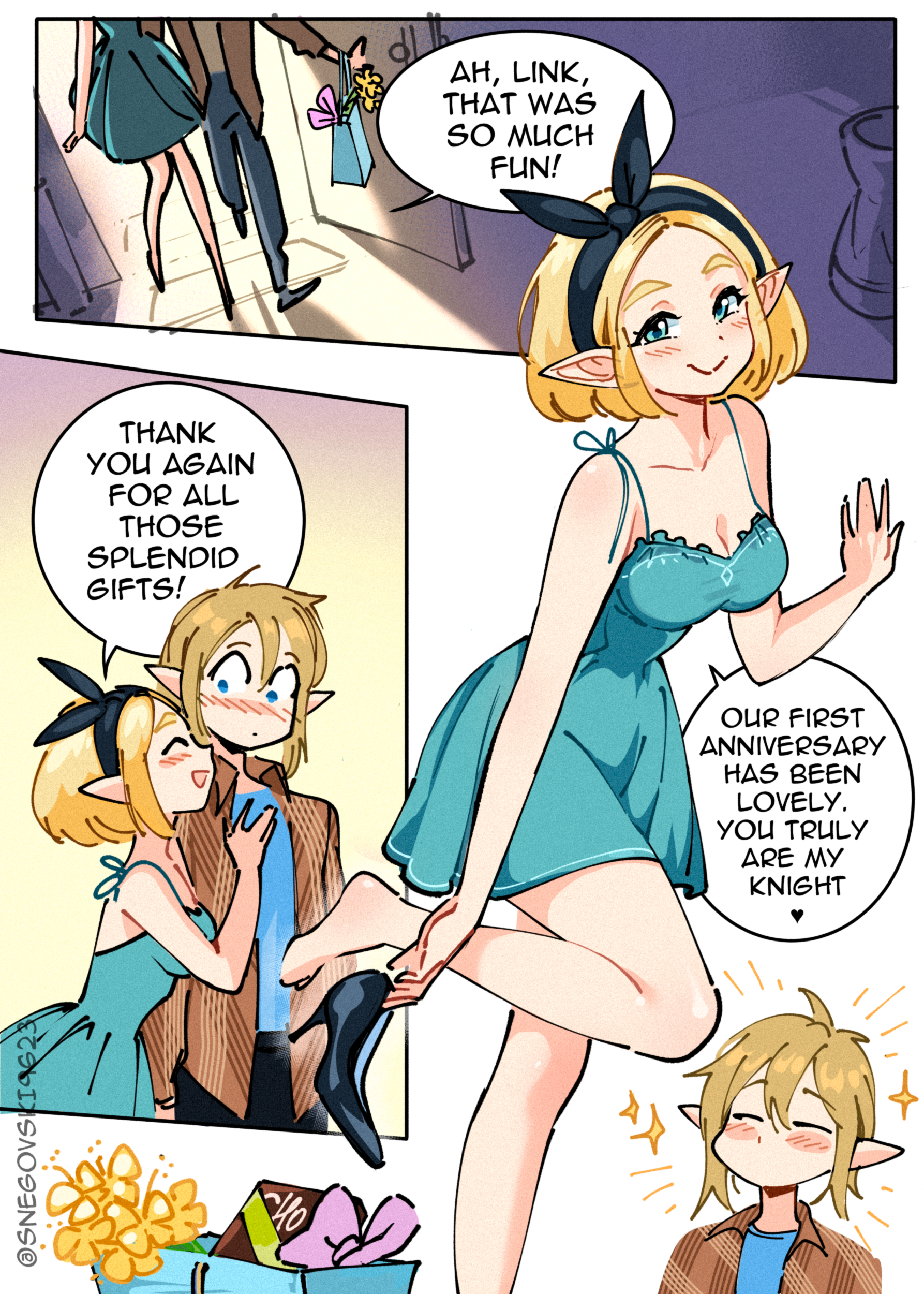 Zelda's Triforce porn comic picture 2