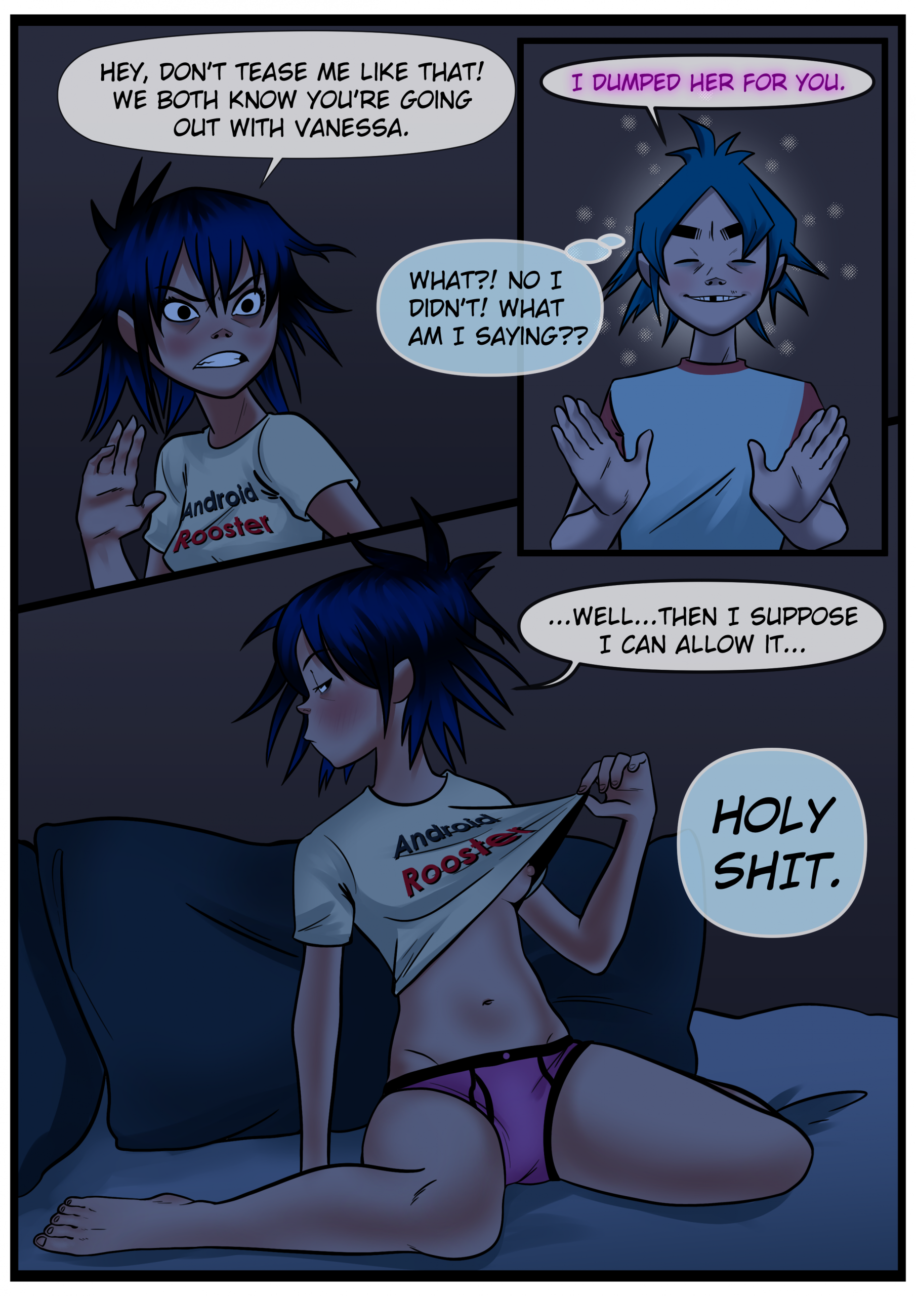 2D and Noodle porn comic picture 7