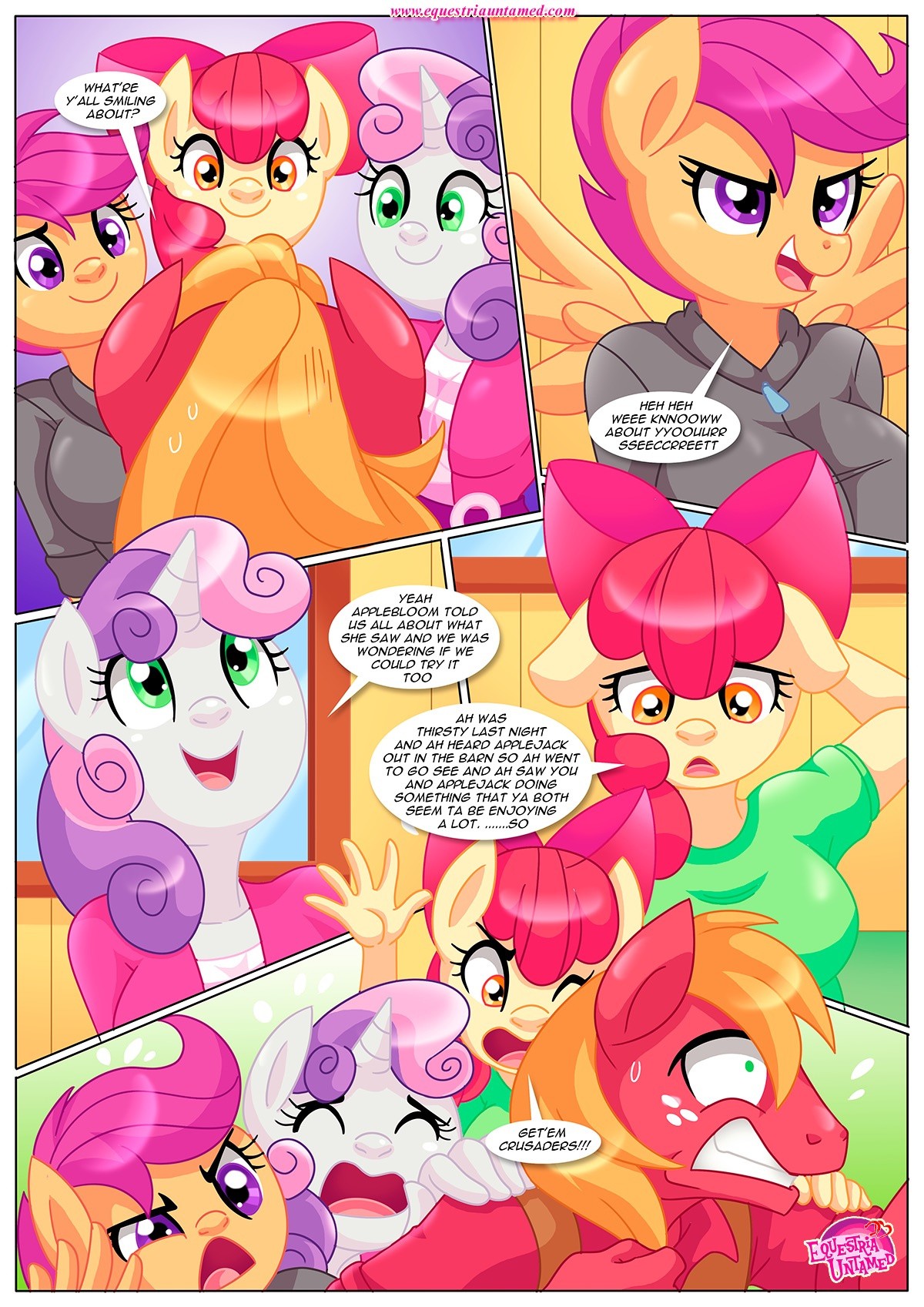 Applejack's secret is out! porn comic picture 8