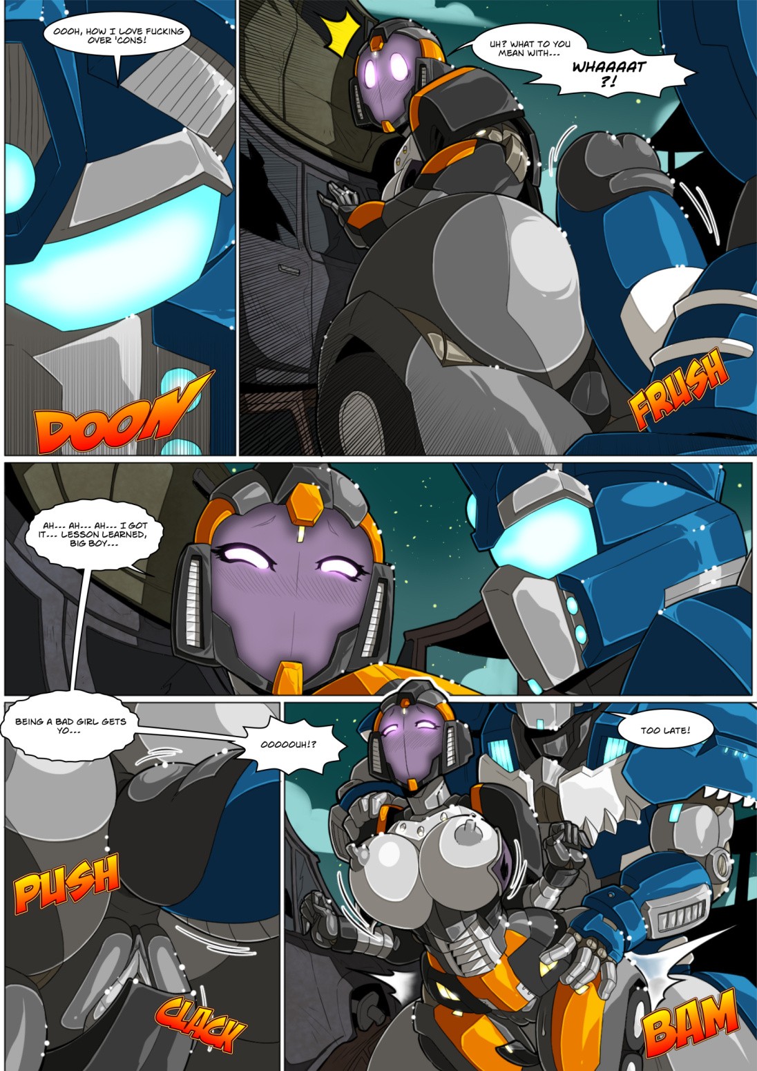 Black Betty vs FrostBites porn comic picture 2